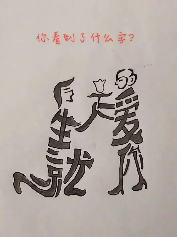 你看到了什么字？