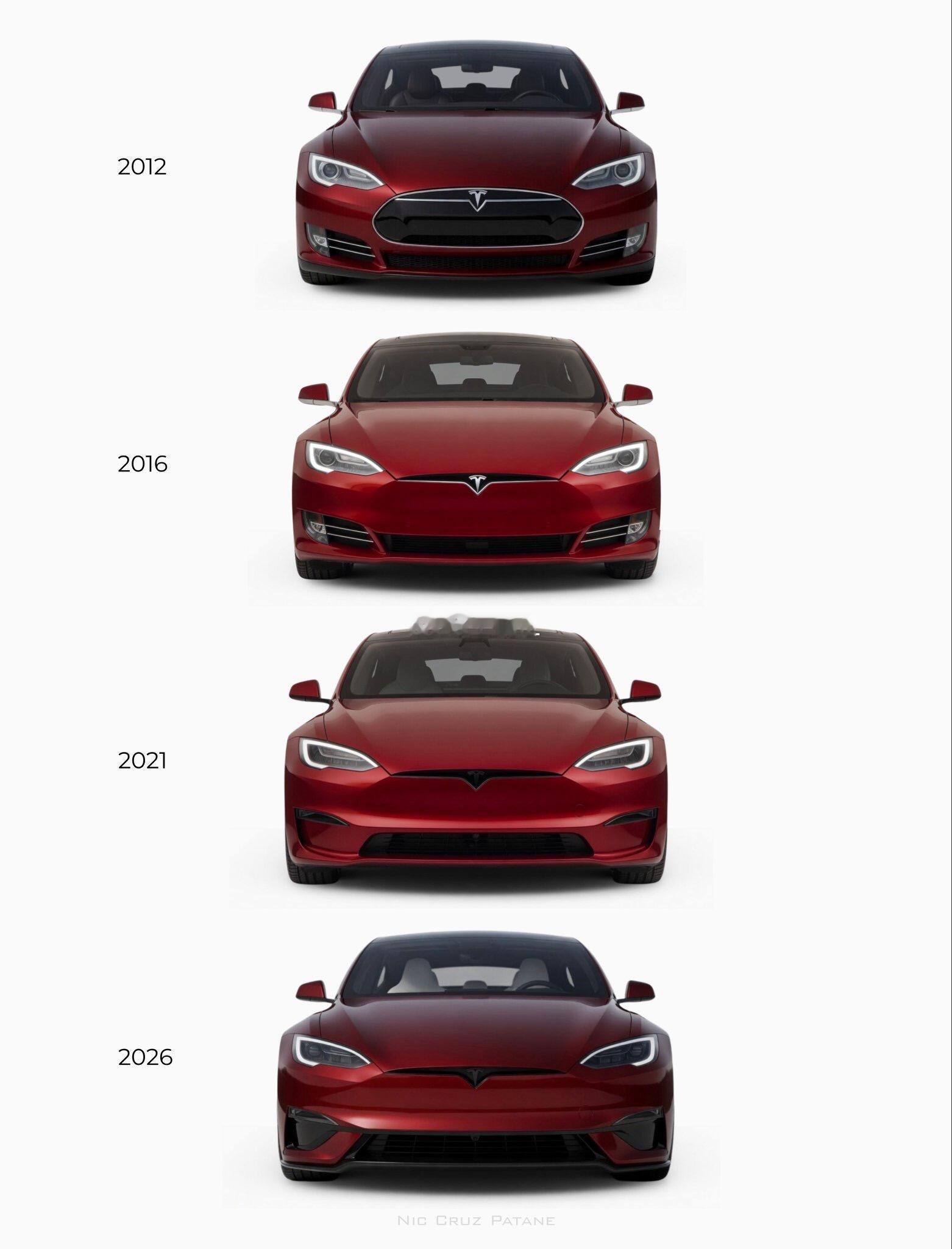 特斯拉Model S的进化史，从第一代到第五代特斯拉 Model S 演变最初的