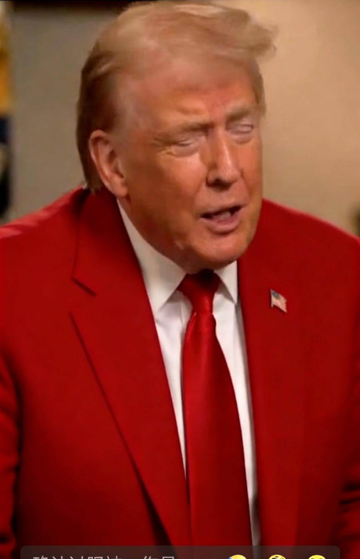 特朗普这次在福克斯的讲话，真让人听得头皮发麻。

他在镜头前身体前倾，没半句废话