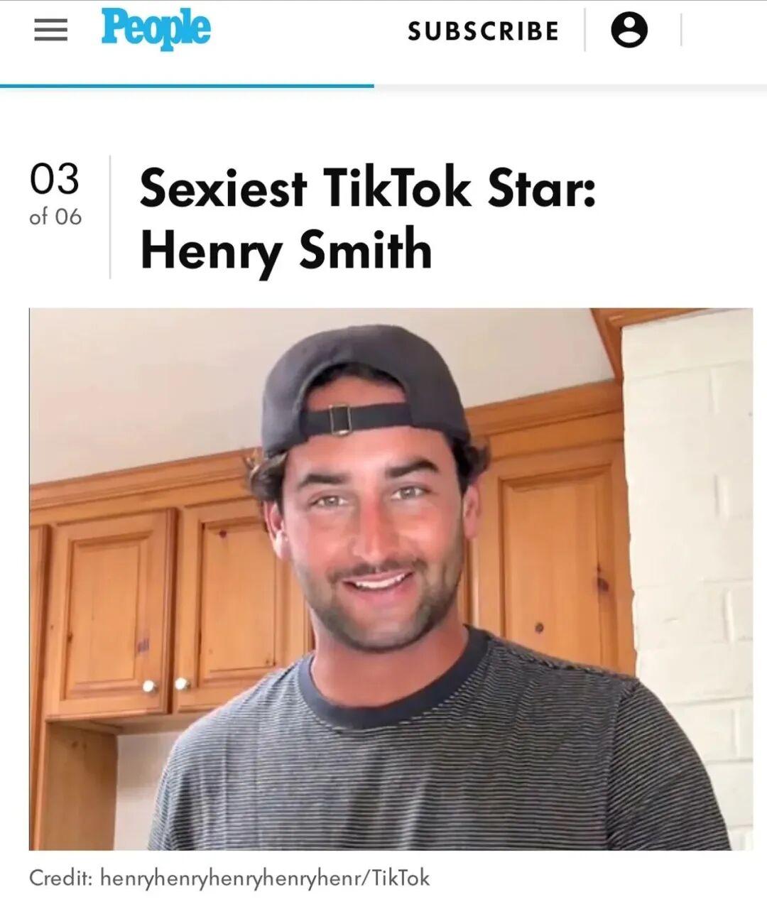 在读者票选活动中， Henry Smith 获评《人物》杂志（PEOPLE）“2