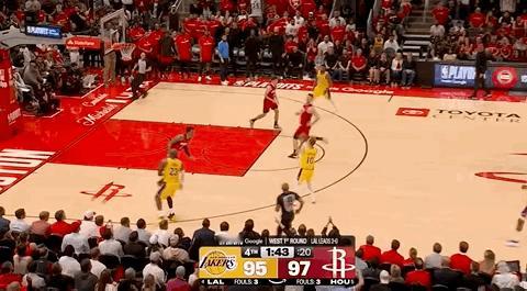 肯纳德，三分不准了，6中1 湖人vs火箭