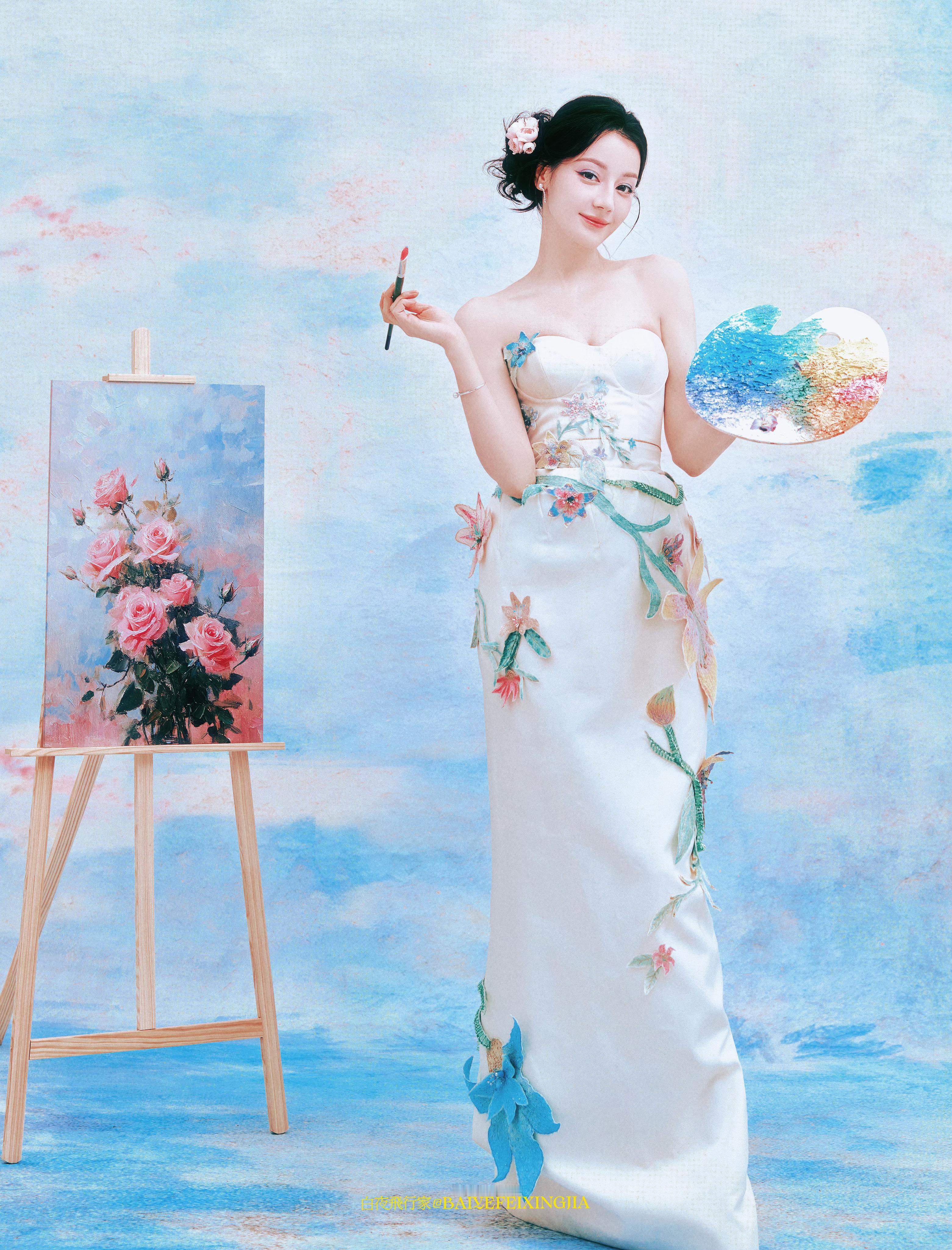迪丽热巴🎨莫奈花园 ​​​