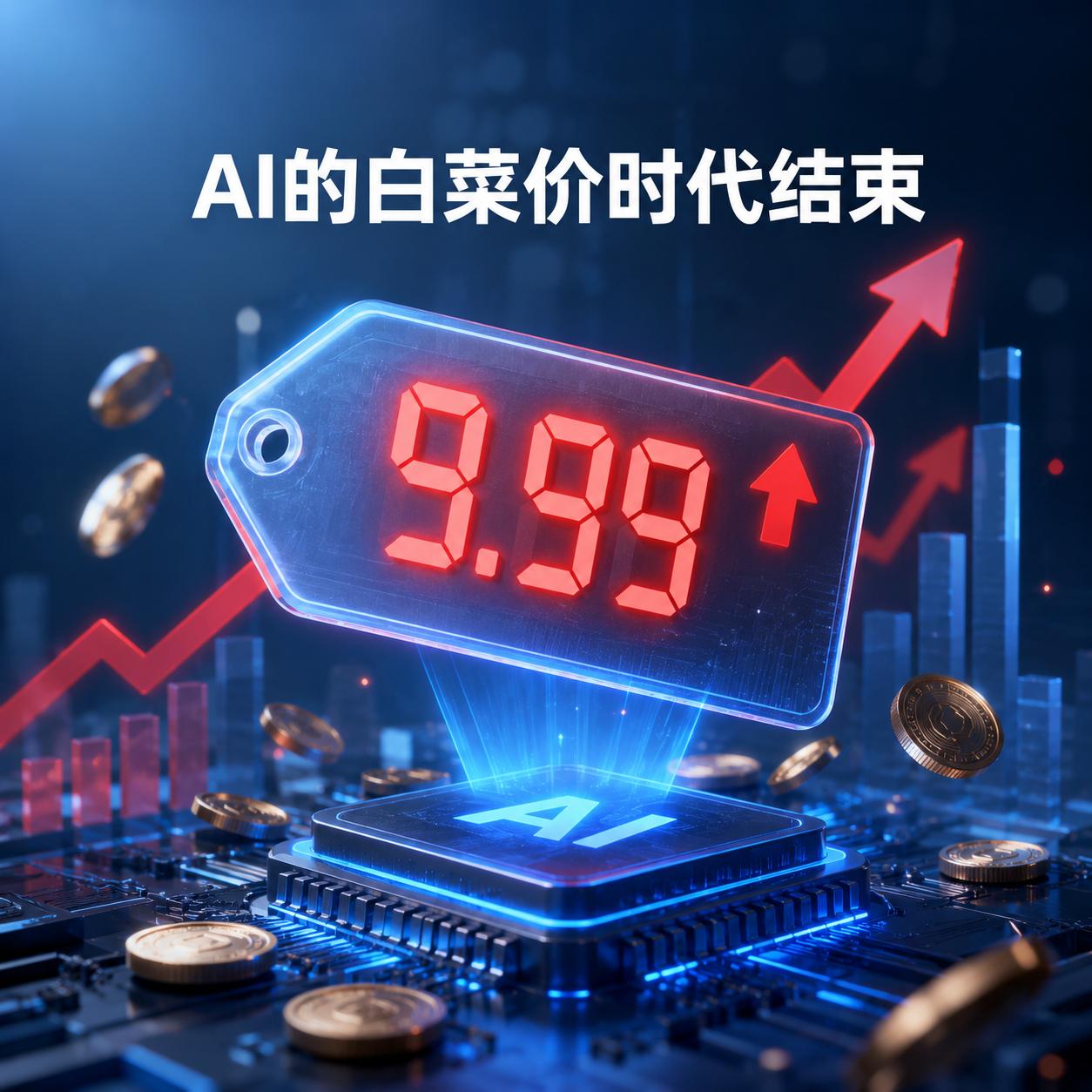 AI的白菜价时代，结束了。

不是会员涨价，是背后API（开发者调用AI的接口价