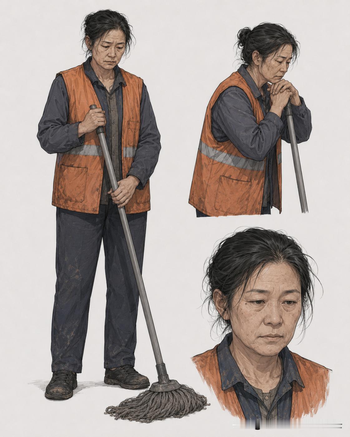 最近想做一期 AI 漫画短片，主题暂定为：《打工人的一天》。

一开始我只想做一