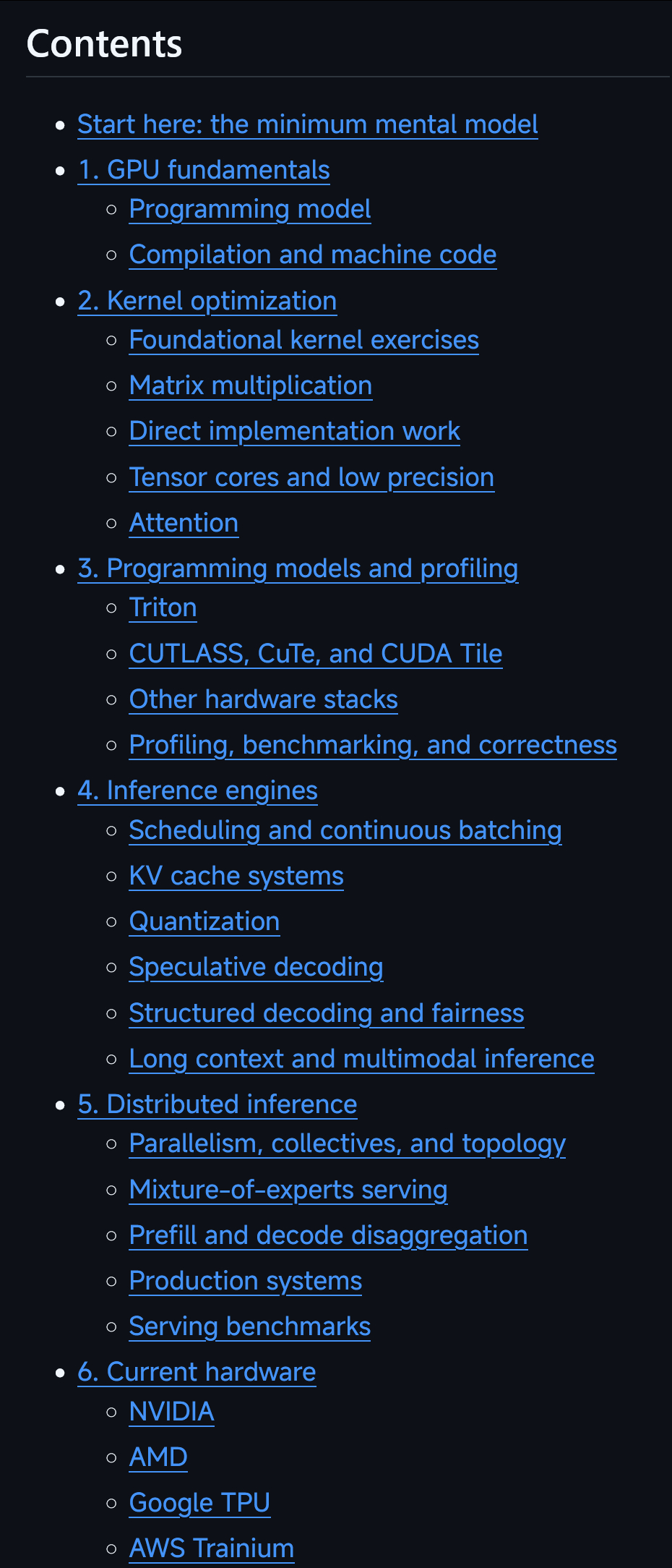 AI 性能工程-学习 GPU 性能工程与生产级推理的精选资源列表地址：githu