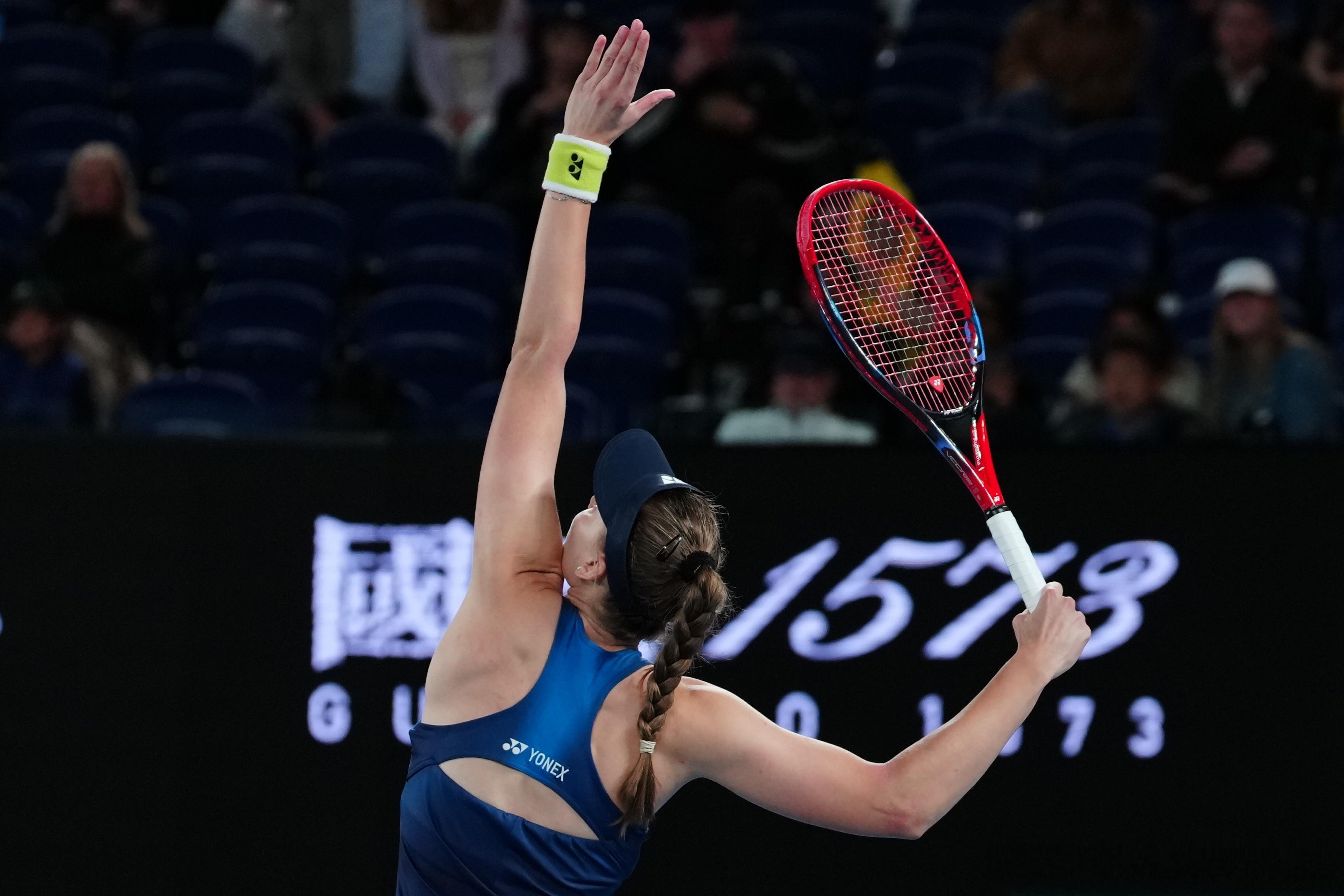 澳网2026 莱巴金娜！开局小小慢热，无碍顺利晋级，7-5/6-2格拉切娃……可