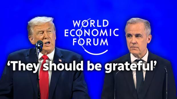 特朗普和卡尼针锋相对，言语攻击拉扯了好几个回合。卡尼在世界经济论坛对特朗普表达不