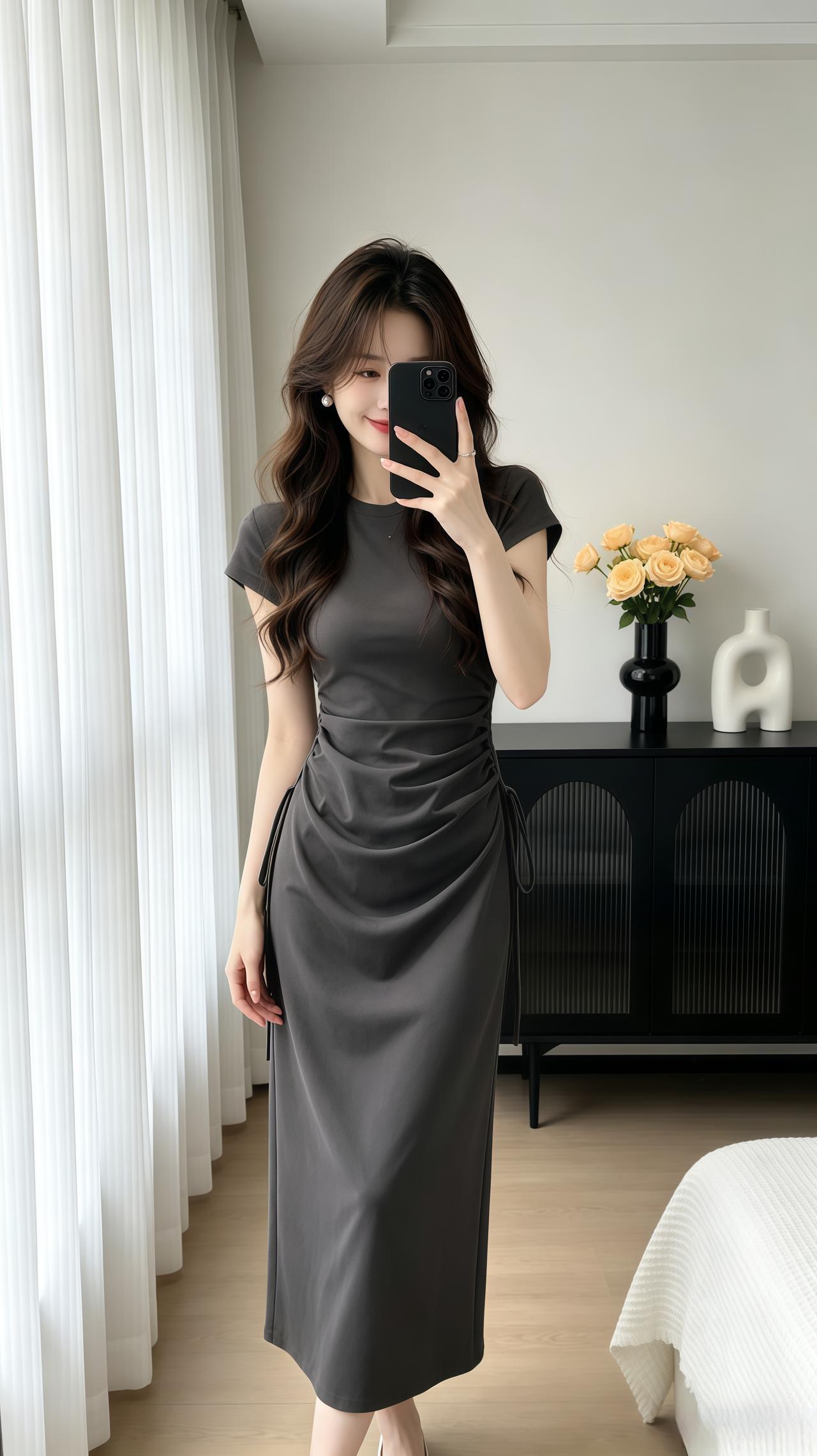 高级气质修身裙 气质修身裙 夏季穿搭穿搭ootd穿搭