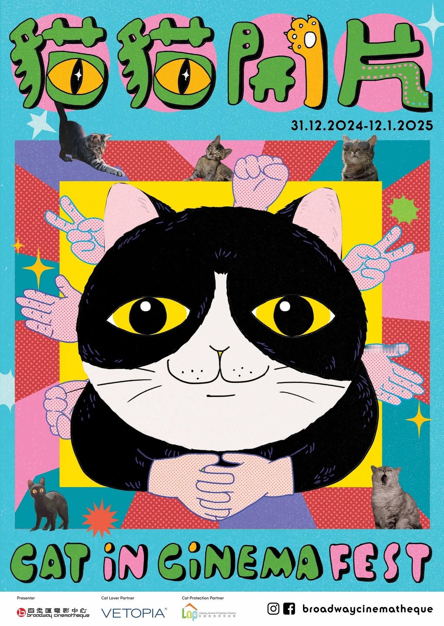 香港影讯  百老匯電影中心首次舉辦🐱貓貓開片 Cat in Cinema Fe