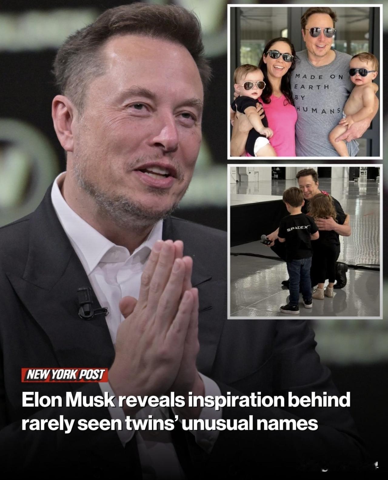 马斯克解释说，他的儿子 Strider Sekhar是“指环王”中的“以阿拉贡命