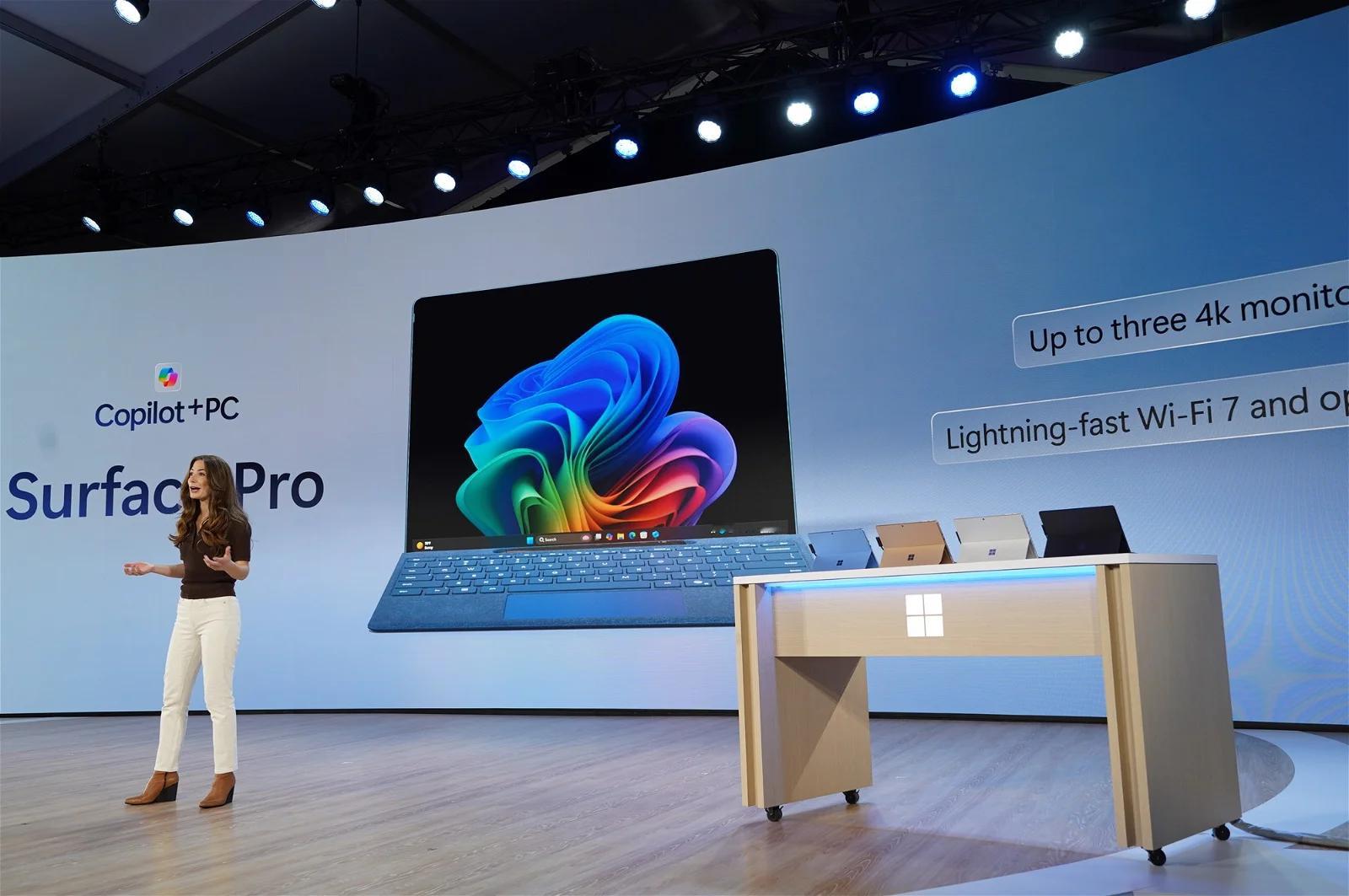 正式宣布新 Surface Pro。提供目前为止最好的摄像头，支持 Wi-Fi 