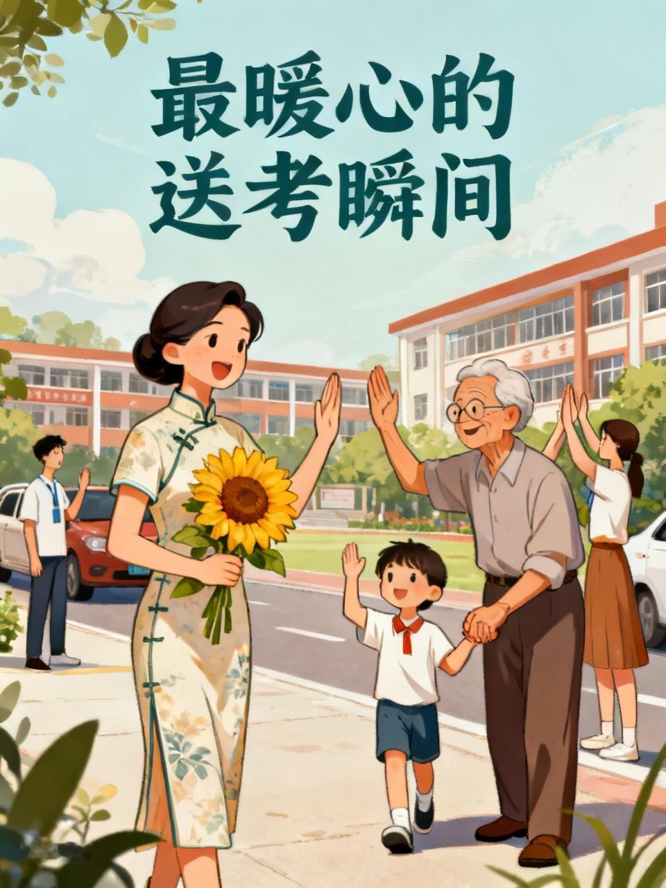 你见过最暖心的送考瞬间是什么 我见过最暖心的送考瞬间，是那些平凡又真挚的画面。在