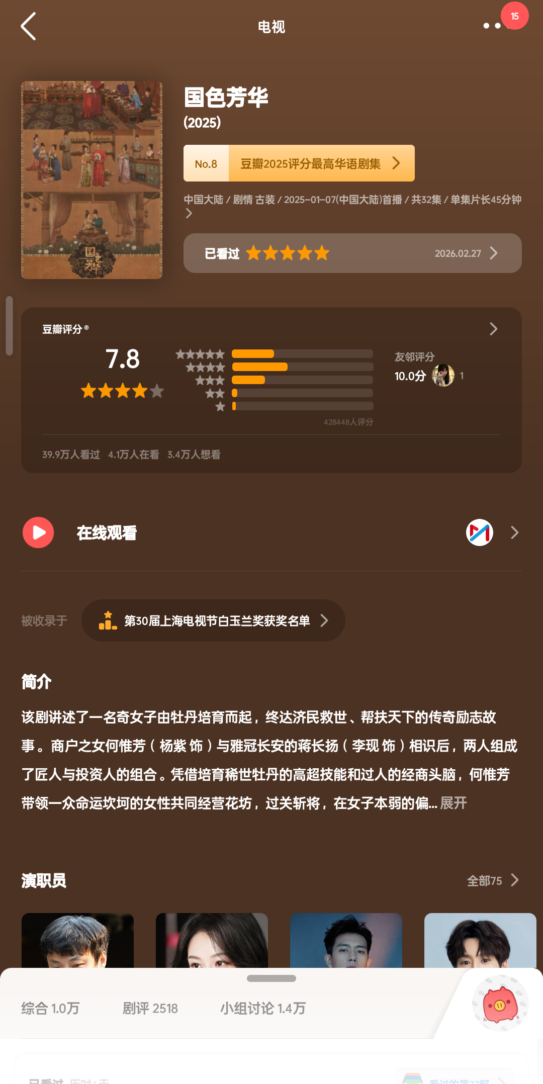 八毛一辈子没有这么多高分吧
