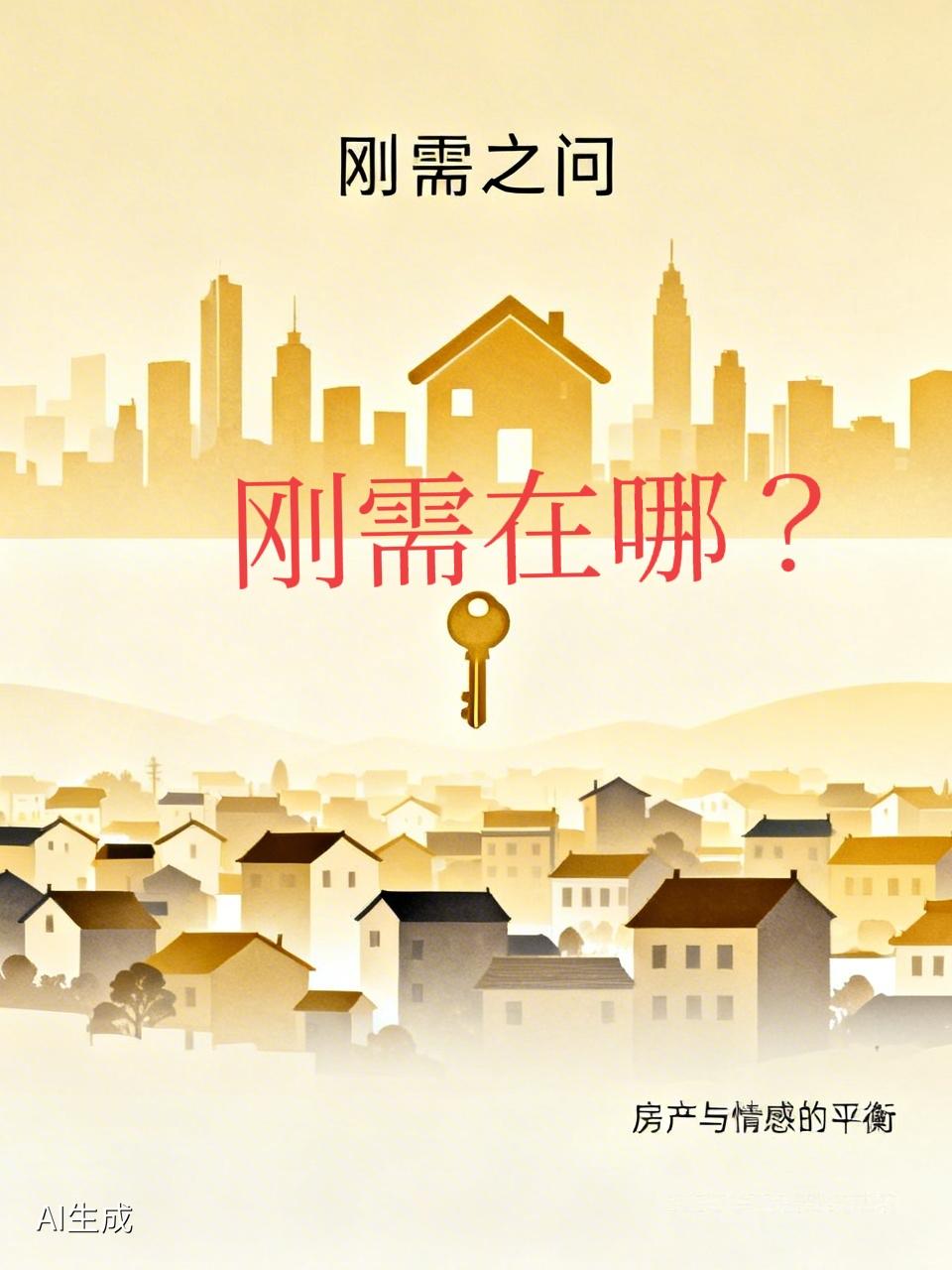 刚需在哪儿？
朋友老王在县城拥有4套房屋。其中有一套花了95万买的160平大平层
