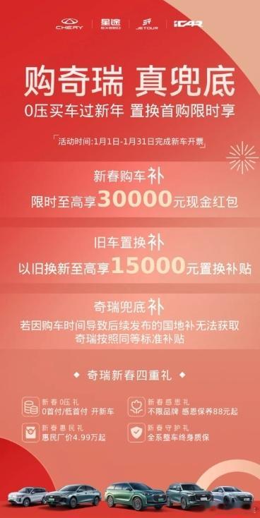 奇瑞和长城的国补兜底政策具体看图+问问SSSS 