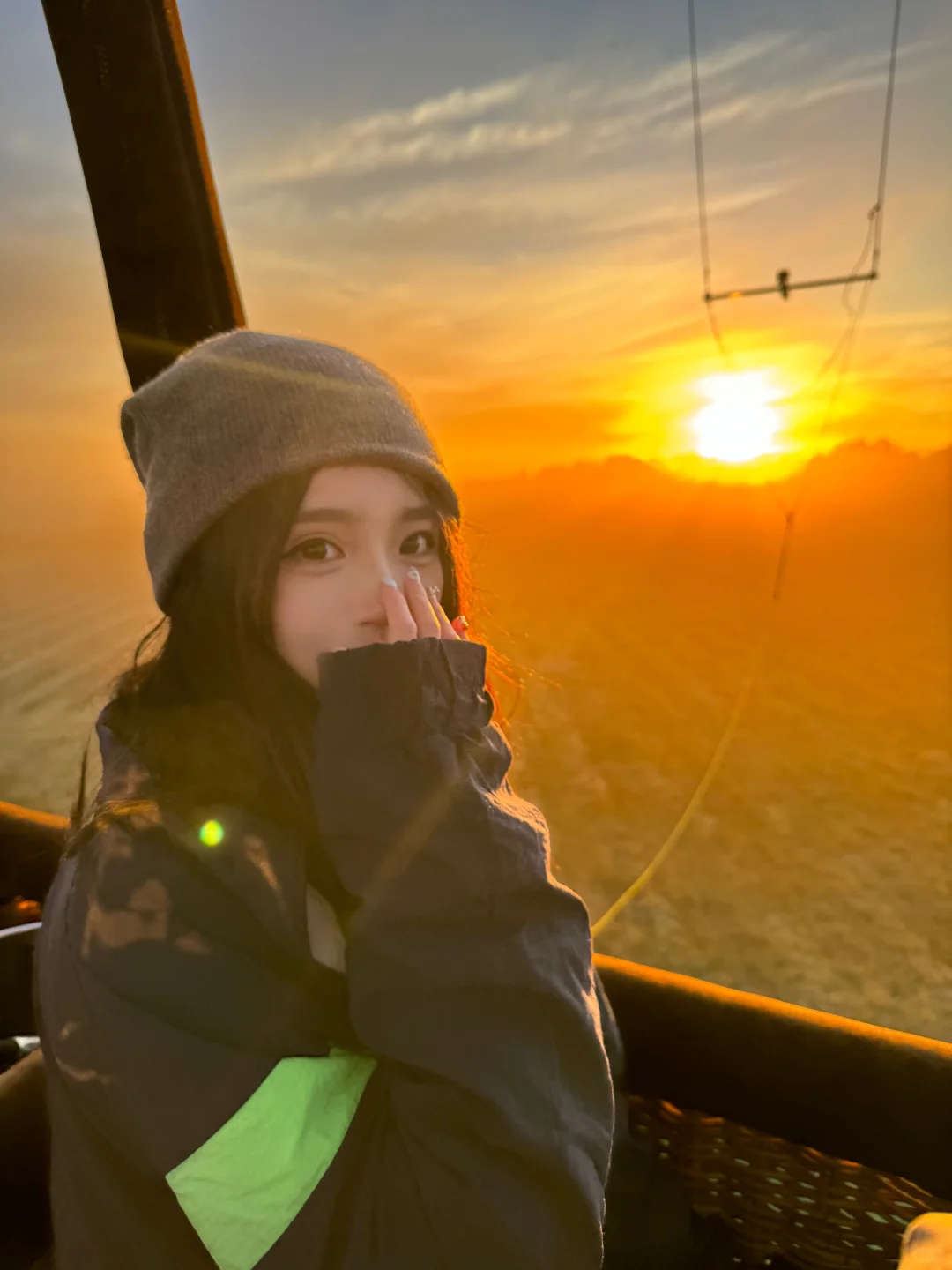 一场凌晨的热气球日出🌄