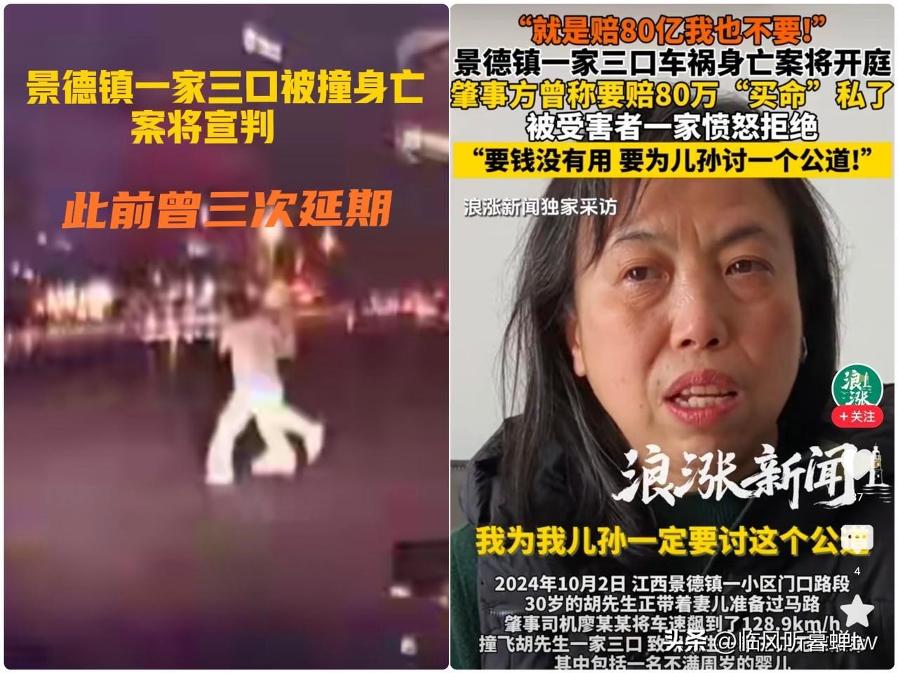 景德镇一家三口被撞身亡案
就因为“鹦鹉啥时候开始学舌”吵了架，20岁小伙在居民区