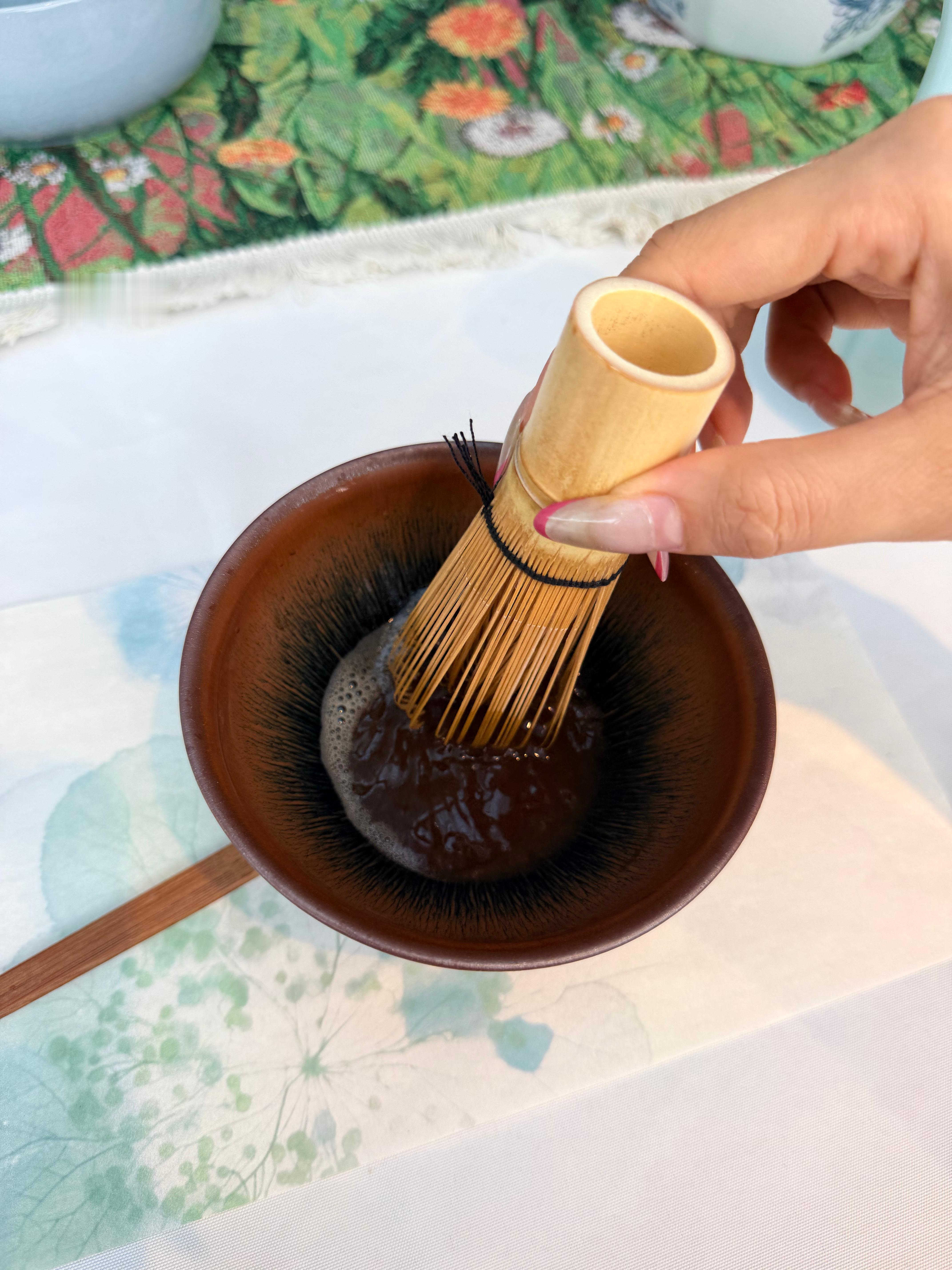 体验了一下宋式点茶 够雅 就是打沫打的手酸我的日常plog