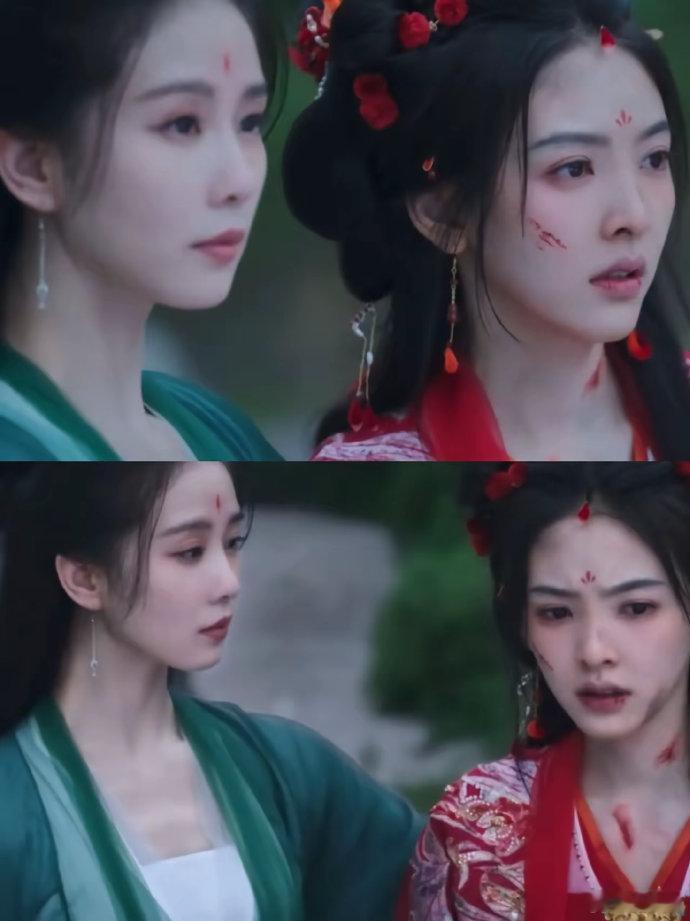 刘诗诗新剧引争议，搭戏皆特色美女。其近期状态欠佳，妆容也受吐槽，眼神对比下，此次