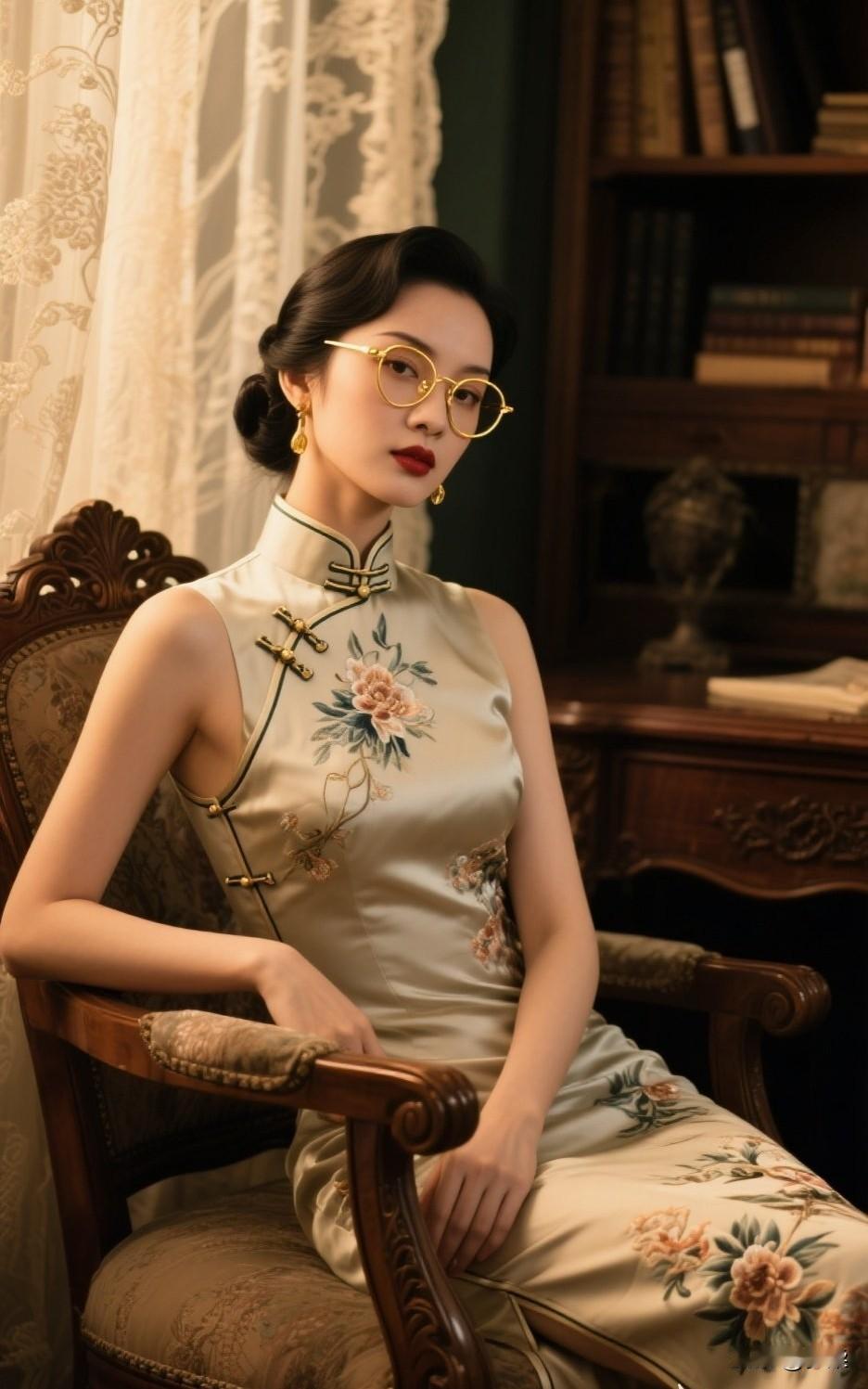 复古风穿搭，优雅气质，配上眼镜韵味十足！复古感穿搭 复古风日常穿搭 复古雅致穿搭