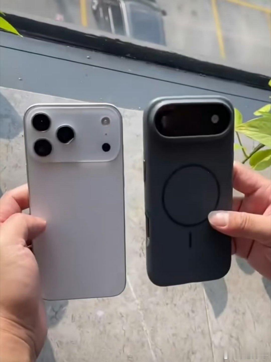 iPhone17Air戴手机壳效果 服了，壳一戴更丑了，第一次见戴壳比不戴壳还丑