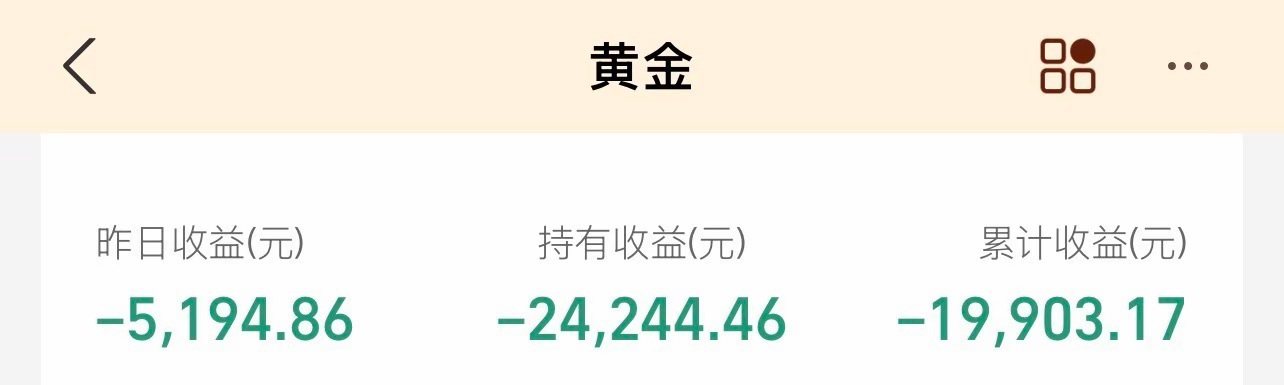 黄金瀑布式跳水朋友黄金亏了2万多了，这轮行情是不是可以抄底了，感觉很多人都已经摩