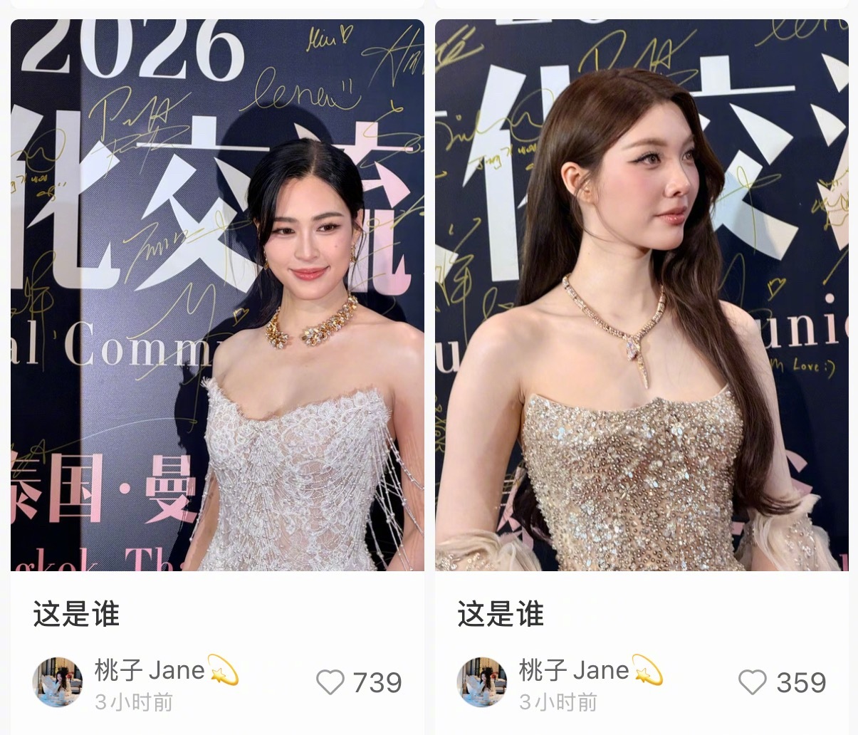 微博文化之夜之这是谁别的不知道，这俩分别是邝玲玲和orm谢谢老师