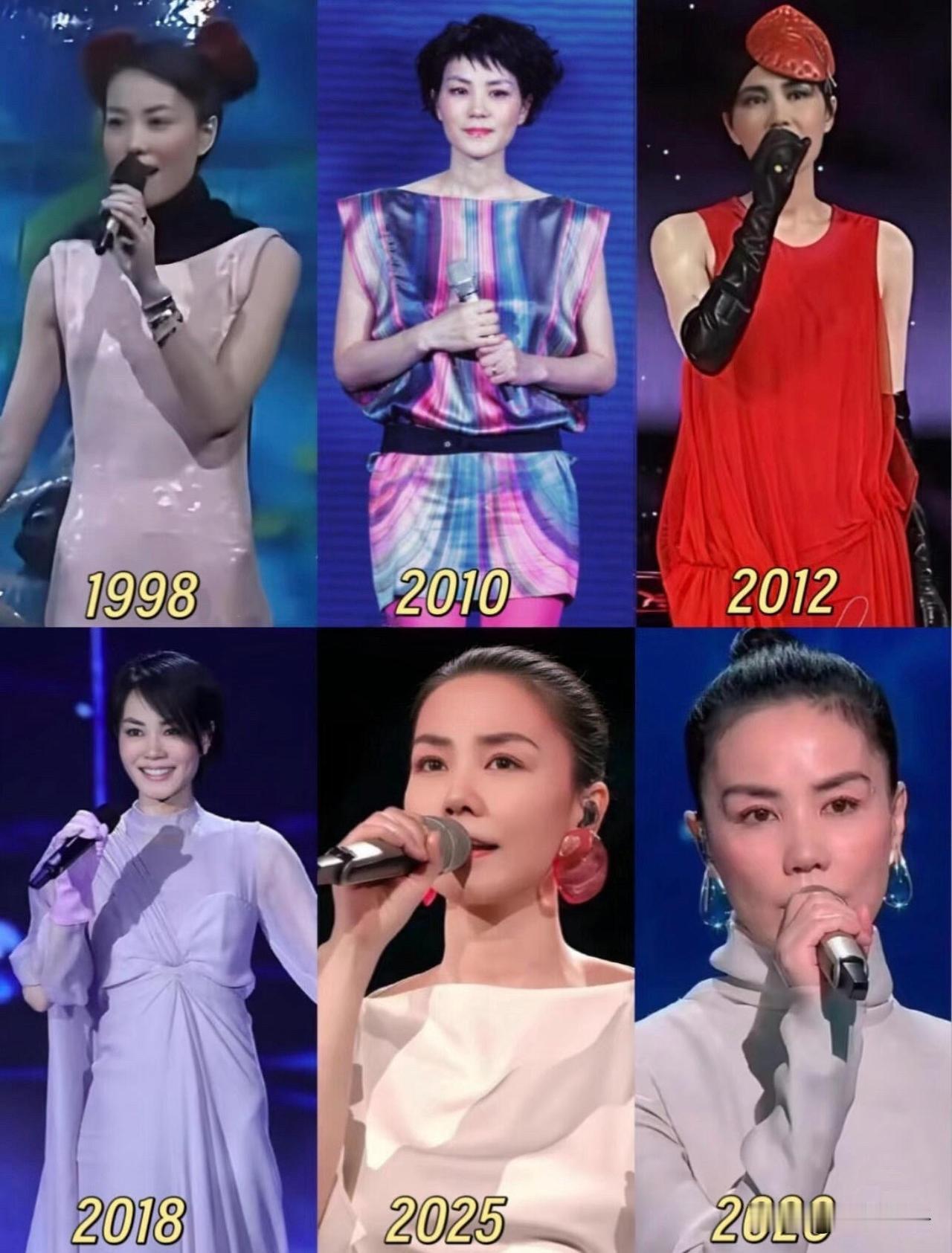 春晚又被王菲惊艳到了！

第六次登春晚舞台，唱得太稳了。
没有刻意煽情，也不费力