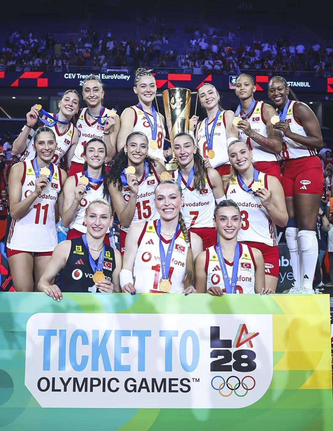 🏆 欧洲锦标赛决赛🇹🇷 土耳其 3-2 意大利 🇮🇹📊 25-16 