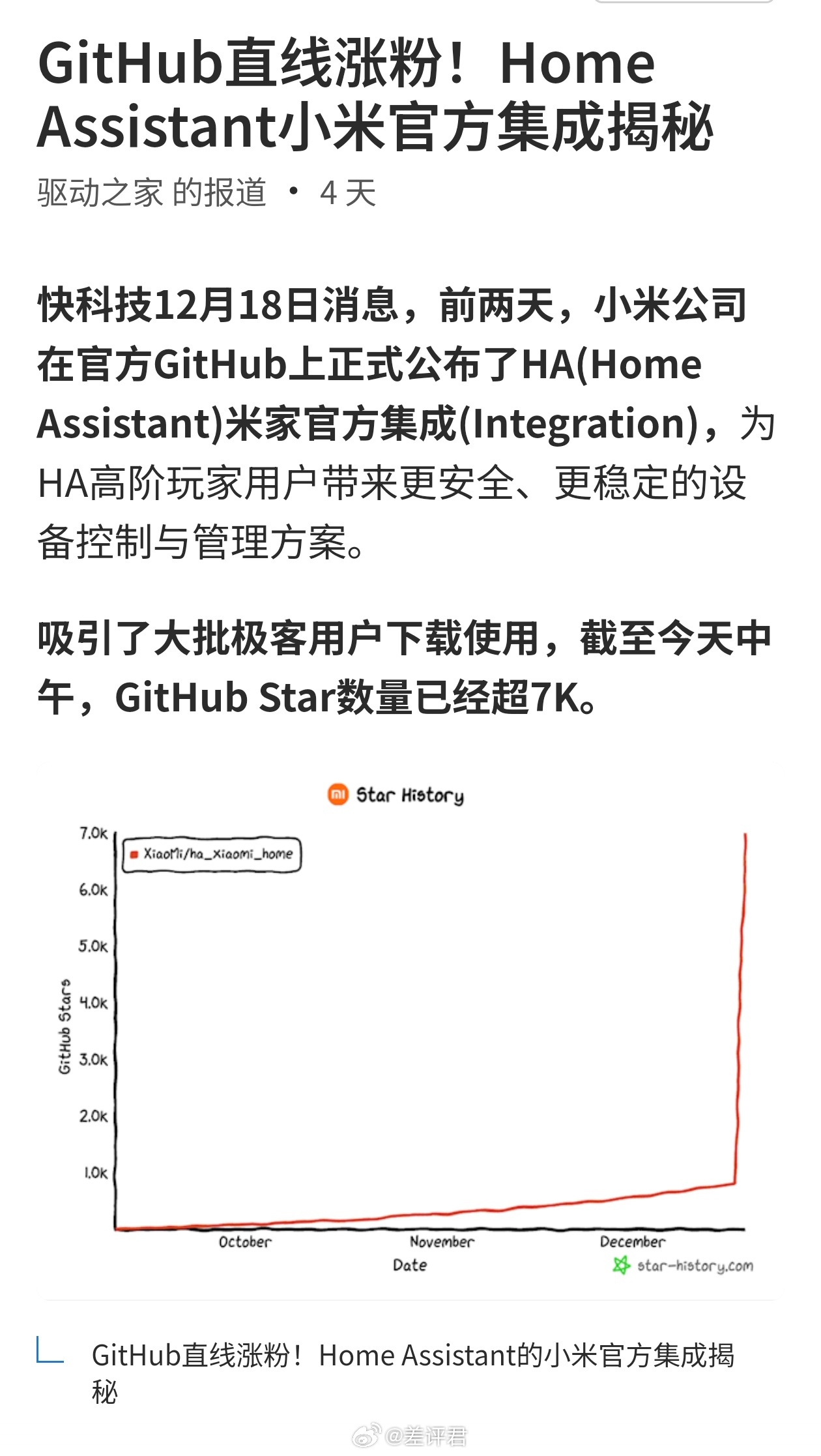 #差评说数码# 小米开放 HA，最利好的其实就是 iPhone 用户 —— 所有