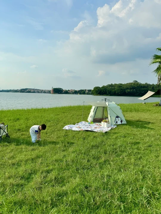 佛山遛娃🚗开车直达可烧烤的免费露营地🏕