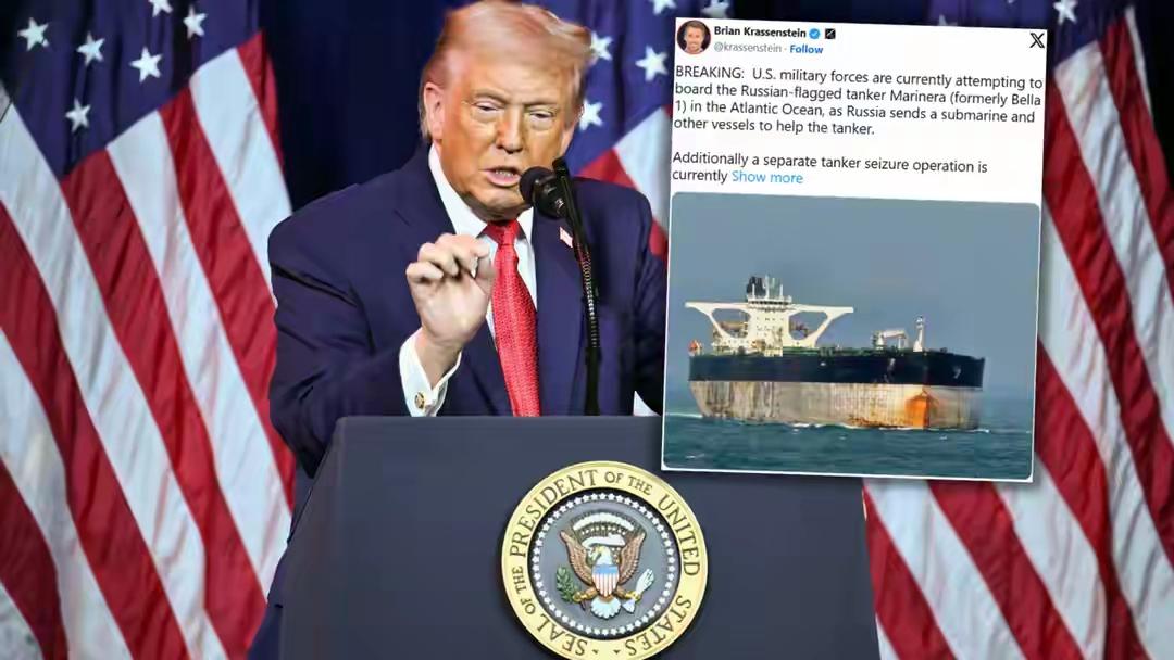 普京勉强与特朗普打平手，美国扣下油轮，船上俄罗斯公民全部释放