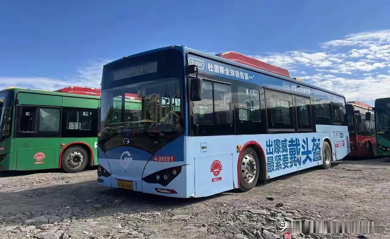 停放在报废场里等待运走的退役广州公交。原来不知不觉他们就已经跑了8年了，这么一想