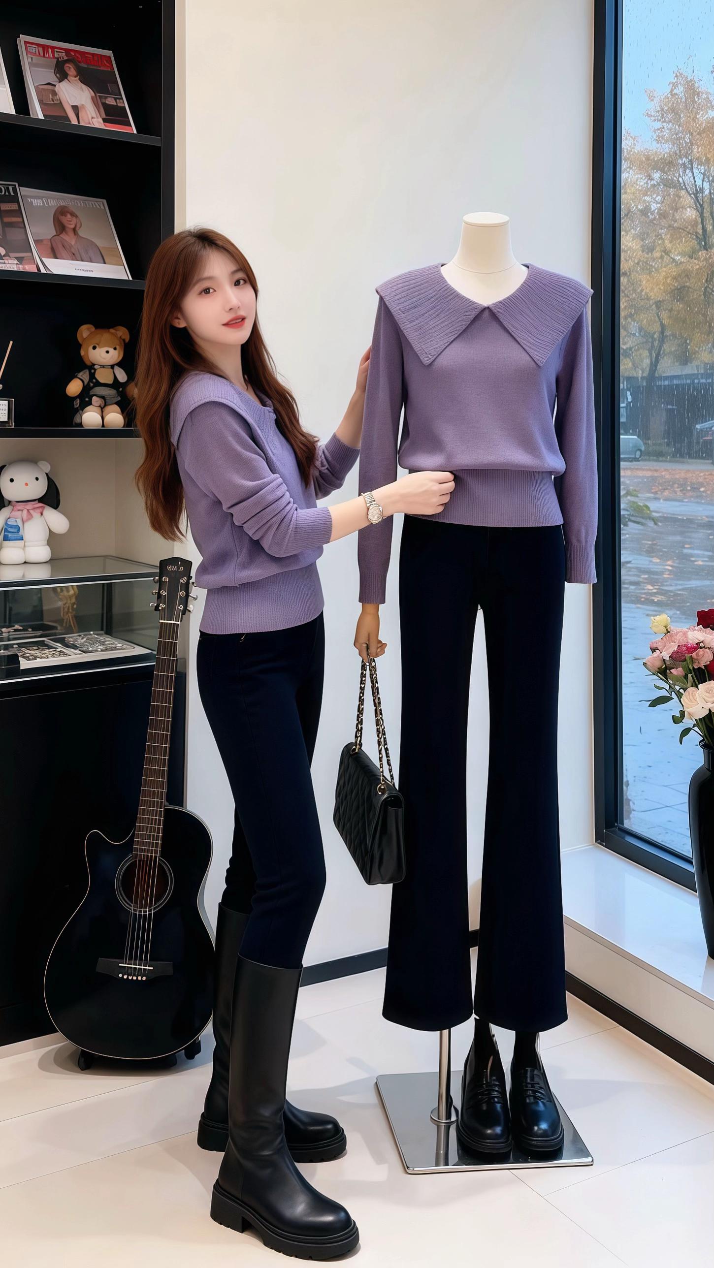 气质穿搭通勤穿搭万能配色公式秋天变时髦就从韩系穿搭开始早秋冷冽又随性的...