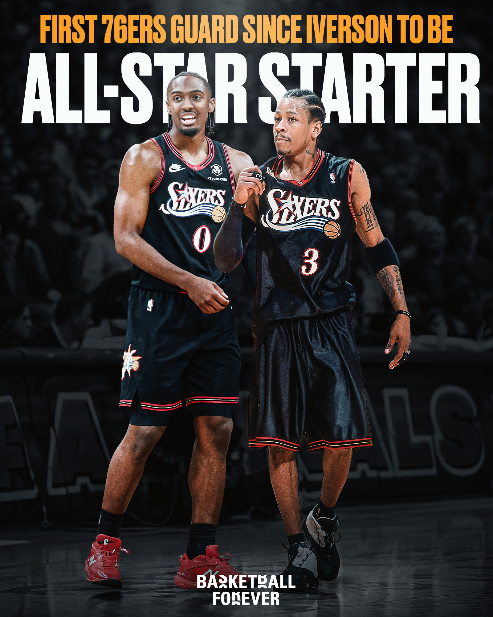 马克西是自 2010 年艾弗森以来第一位入选全明星首发阵容的 76 人队后卫NB