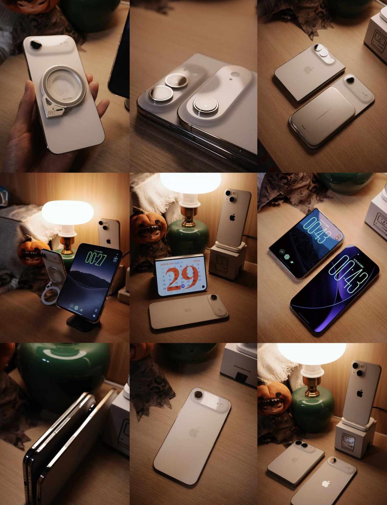 iPhone Duo 星光白 × iPhone Air 浅金色
这两个颜色放在一