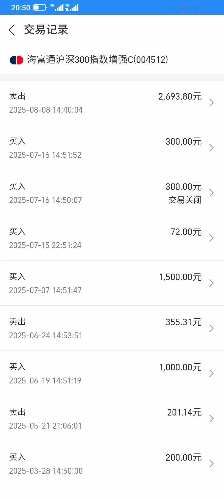 支付宝进阶理财，投入3000块，仔细查看，发现买的就是富贵基金的沪深300指数，