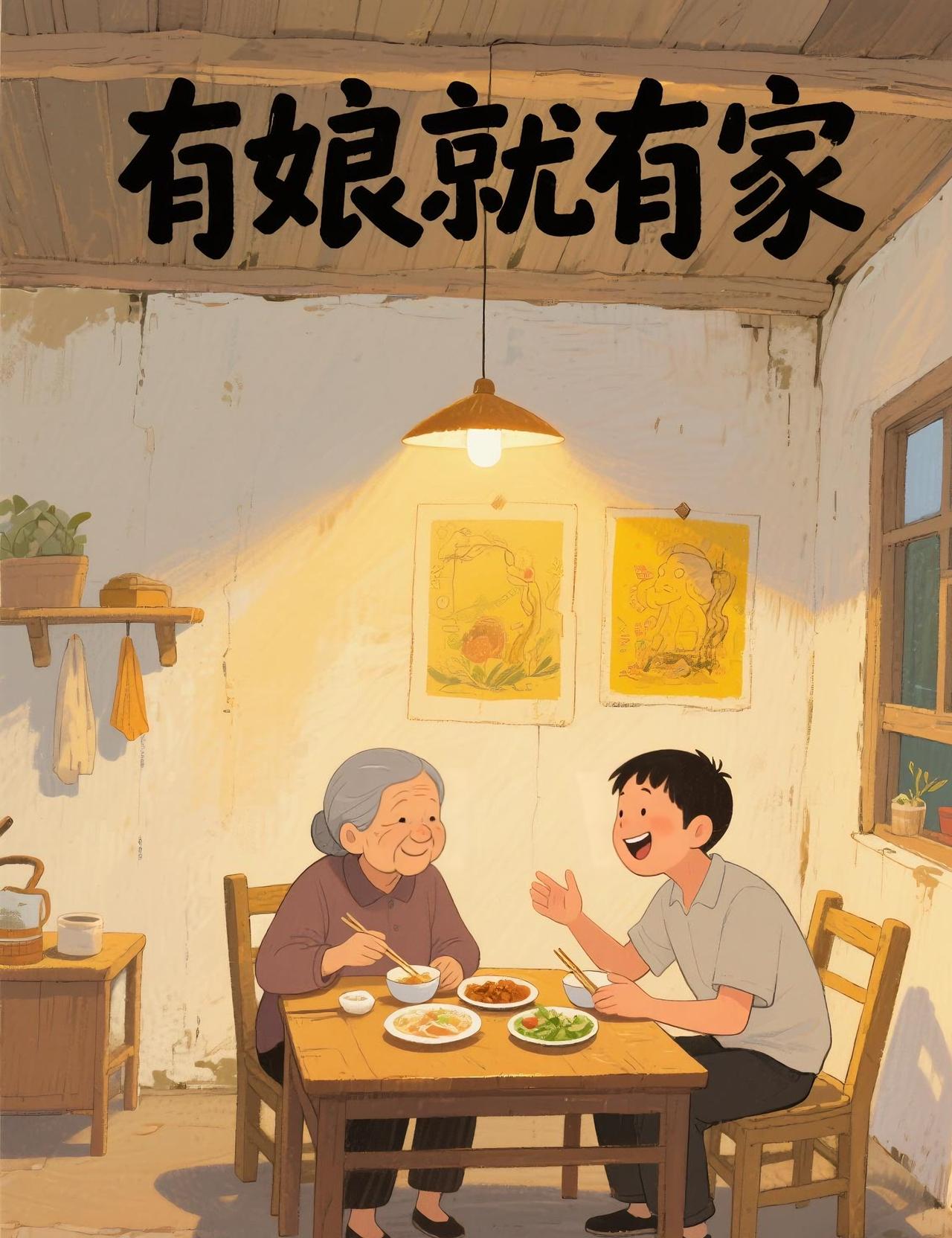 你们是不是也这样
背进离乡后
特别想念家人
夜深的时候就想起
破旧小屋昏黄灯光