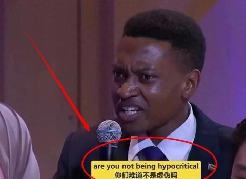 “中国难道不虚伪？”一非洲留学生在节目曾逼问，中国太虚伪，就帮我们国家建了座议会