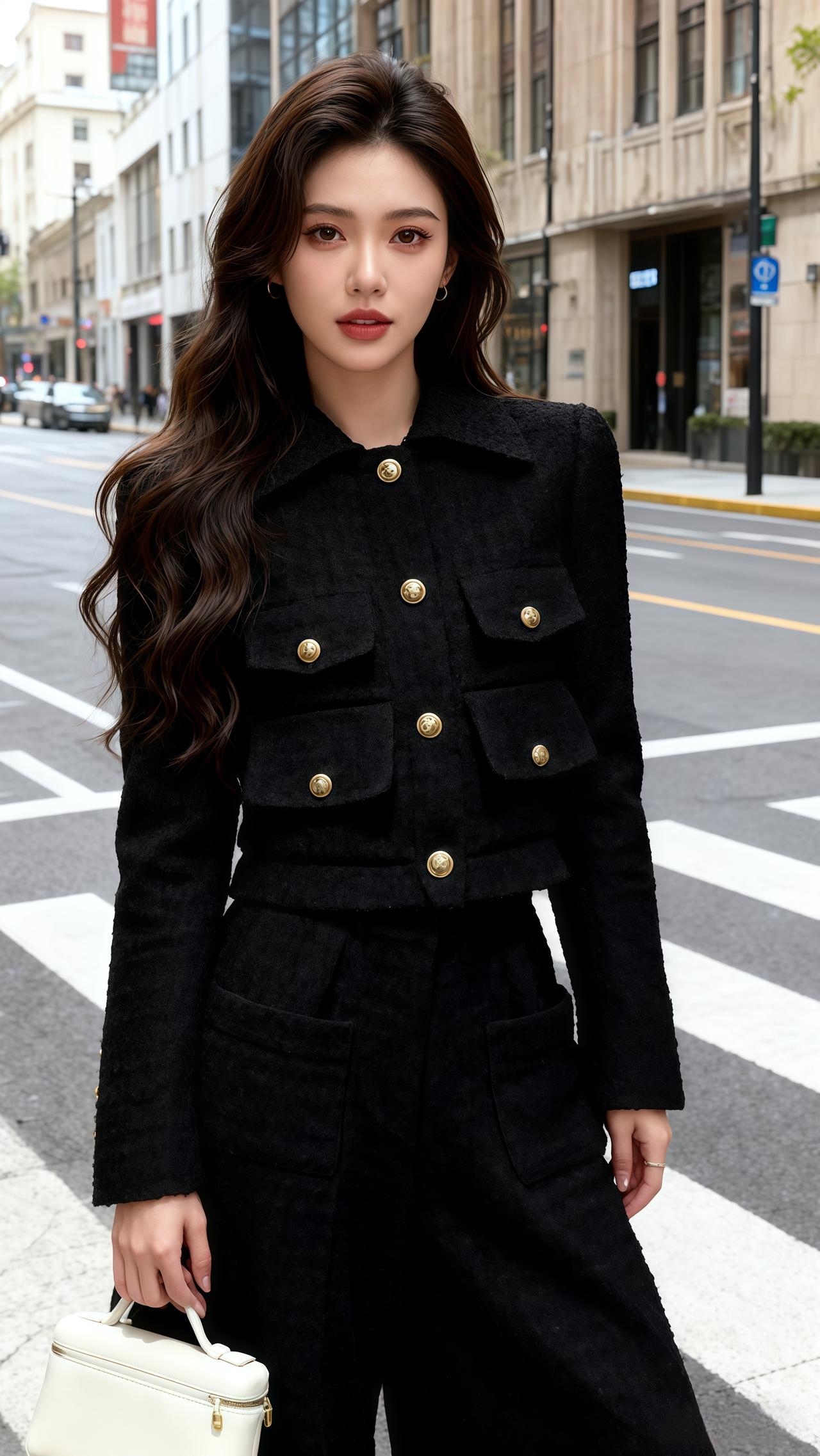 黑色系穿搭 高级气质 都市时尚风 时尚 穿搭