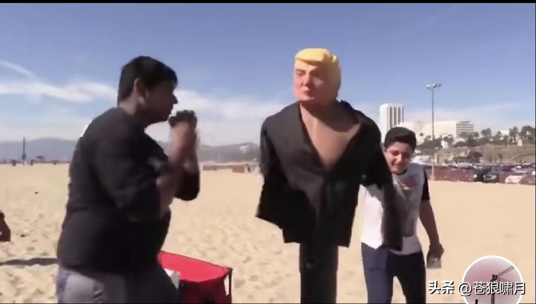 看图不准笑，笑是不严肃！图中被打者是谁？觉得咋这样眼熟呢？这事发生在美国，简直太