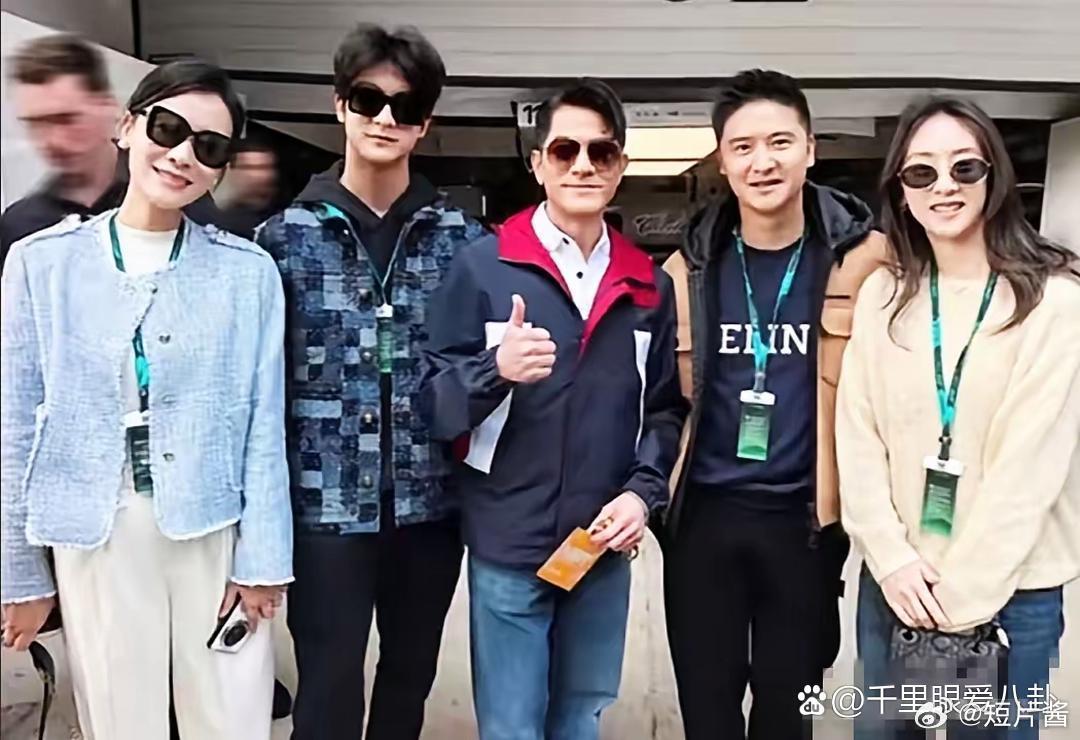 叶一茜一家4口现身上海！46岁田亮发福认不出，17岁森碟和郭富城合影甜到冒泡！ 