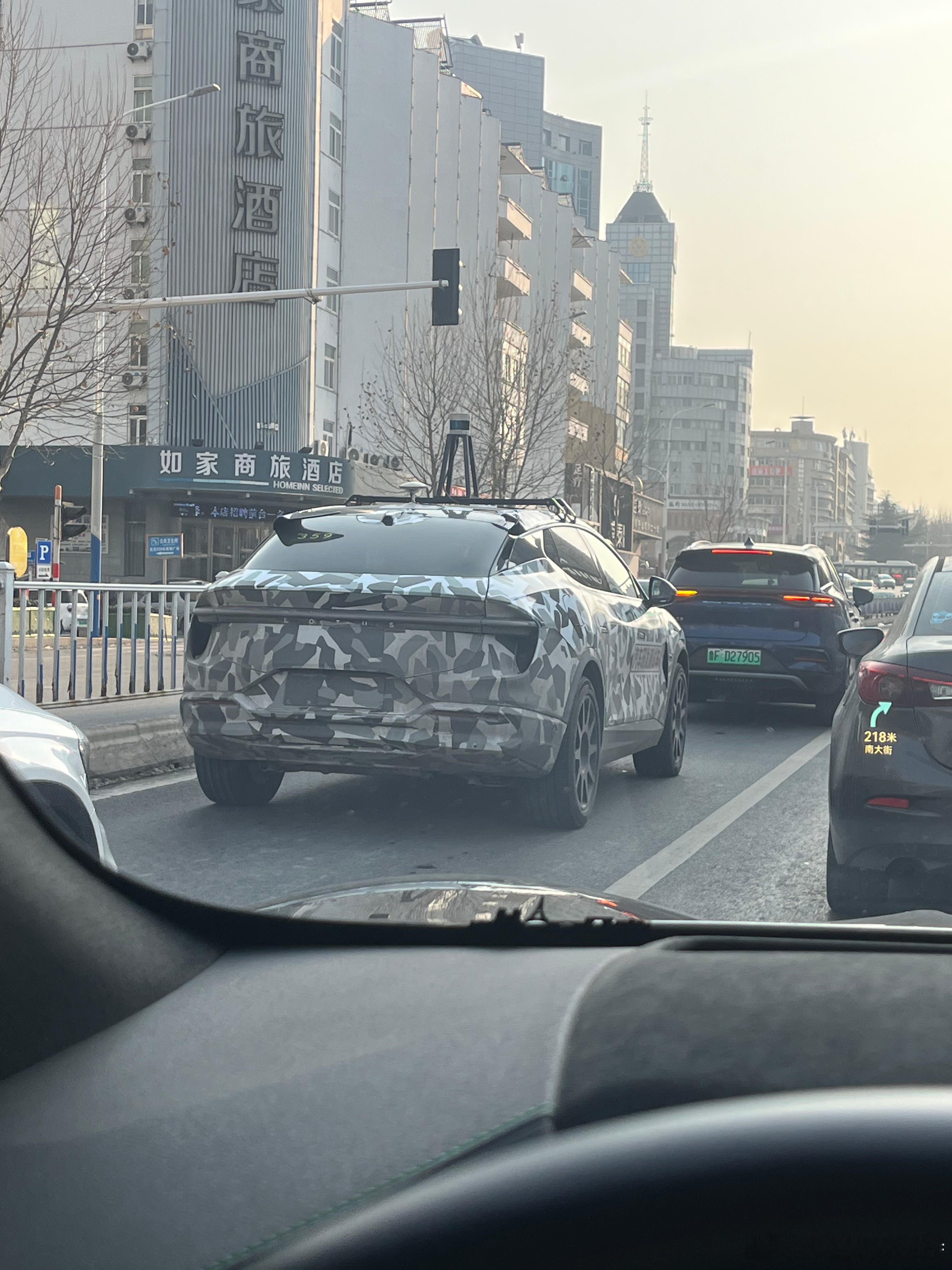 路特斯的测试车居然出现在烟台?图是车友拍的，好多我们本地车友和我说今天看到这台车