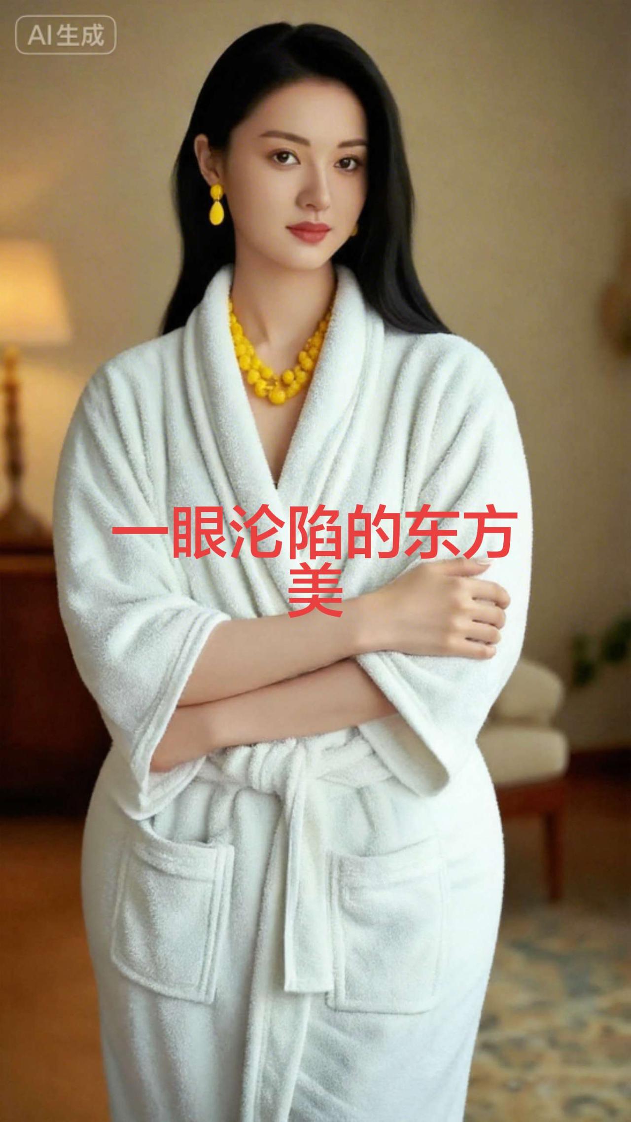 贵气感，从不费力浴袍 抖音ai创作 @抖音小助手