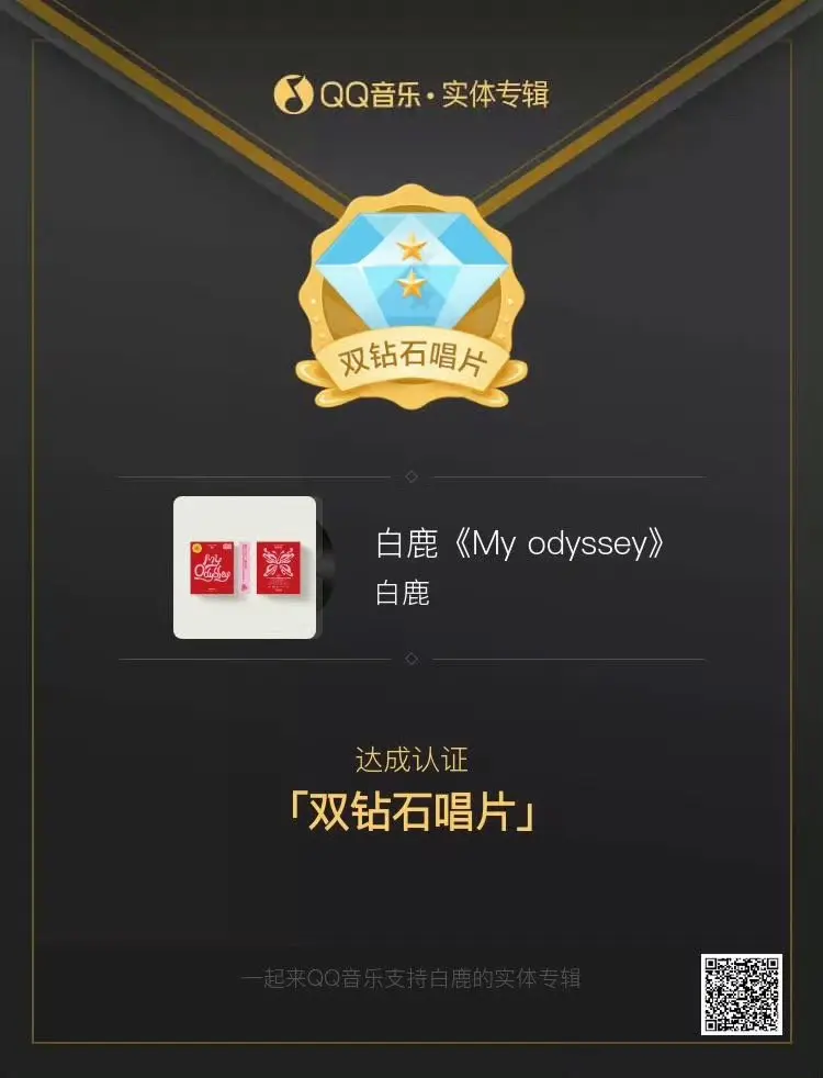 不到48h白鹿ep销量已超1000万🥹。