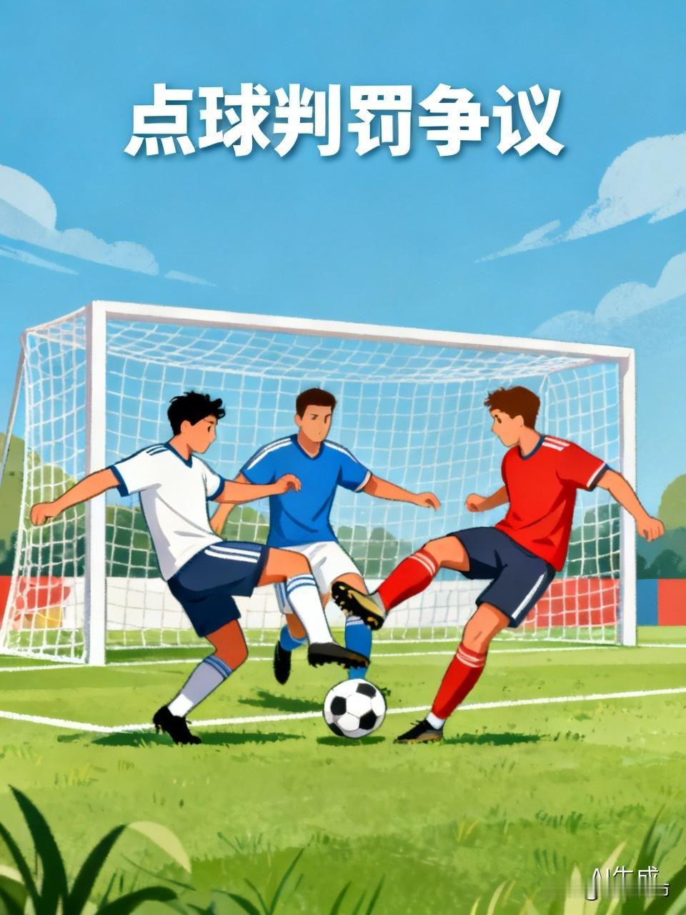 比利时和塞内加尔比赛的点球，我觉得有点问题。就身位说，防守球员已经卡住了身位，离