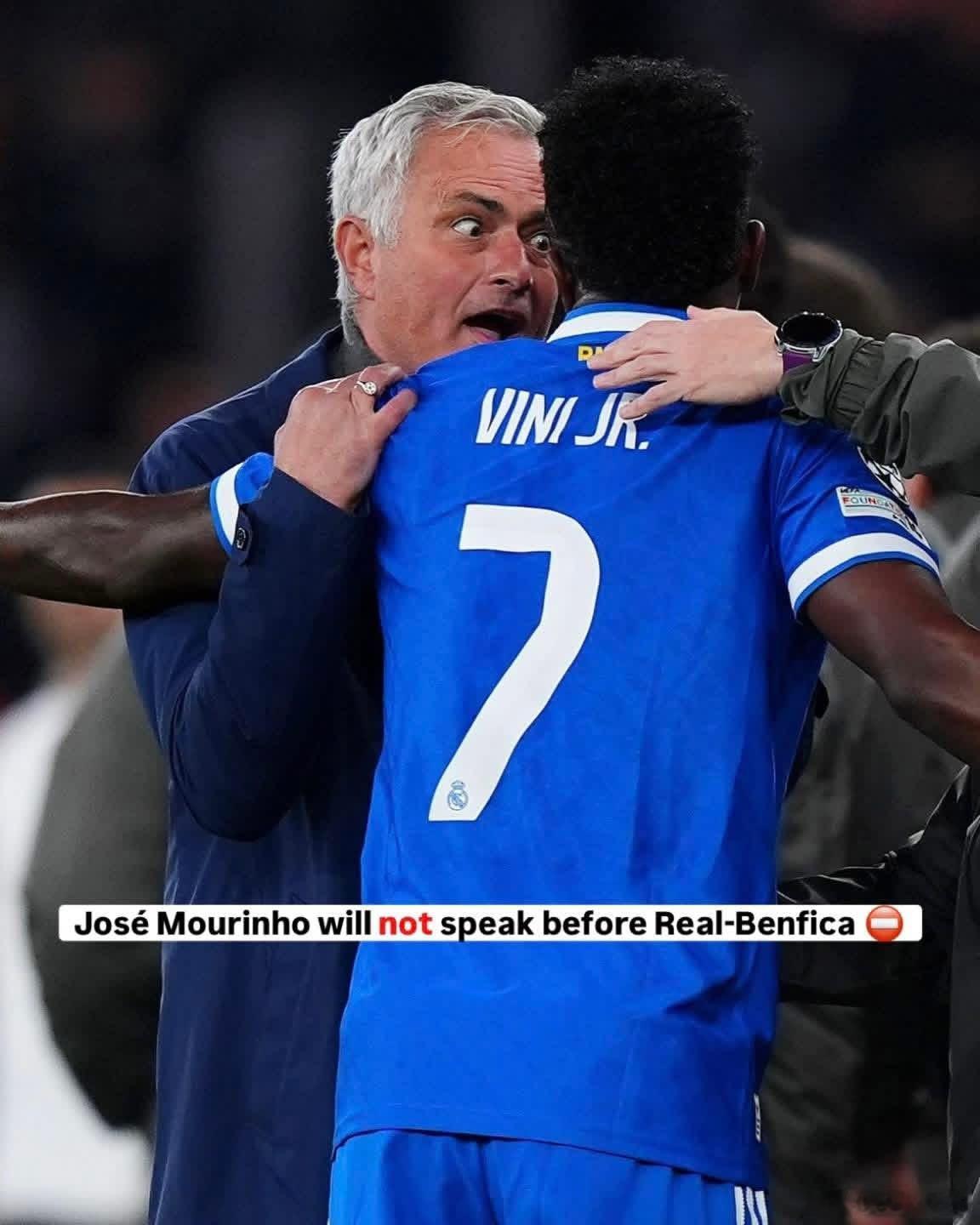 🚨🚨🚨今晚，我是穆里尼奧的球迷🔥🔥🔥加油，本菲卡❤️🤍我們應該對「