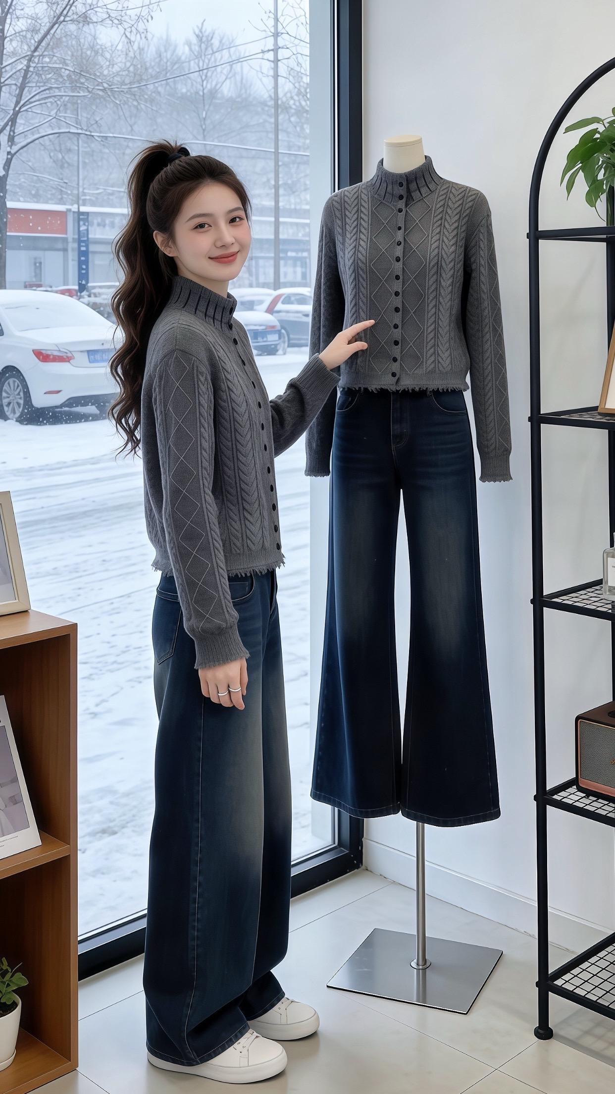 冬季温柔感上衣分享 好看的衣服不分年龄 年末高光穿搭大赏 针织衫穿搭技...