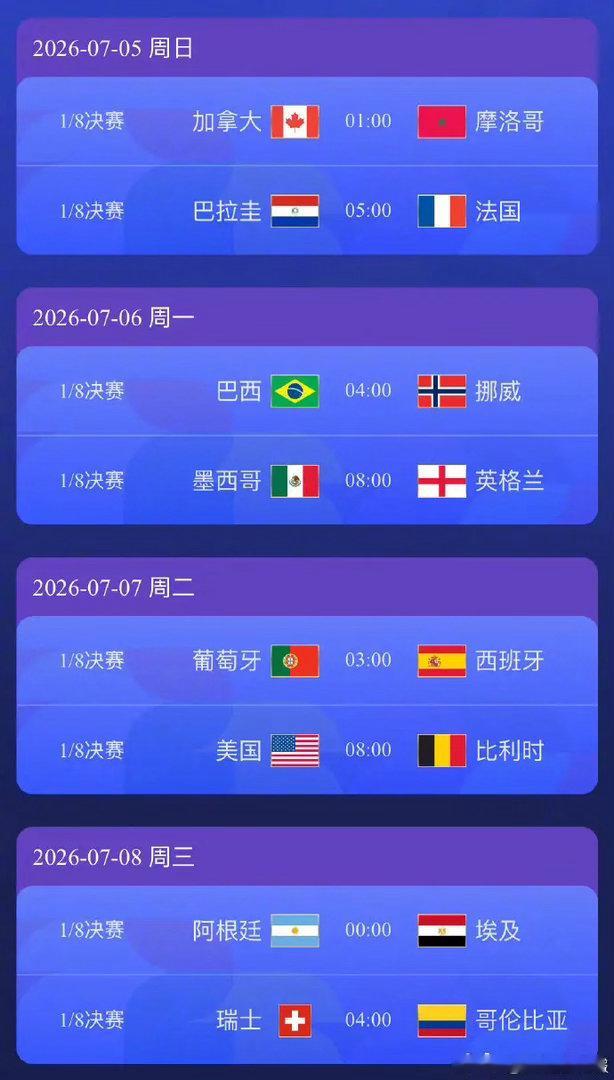 世界杯16强出炉了世界杯16强名单产生世界杯16强产生16强：加拿大、巴西、巴拉