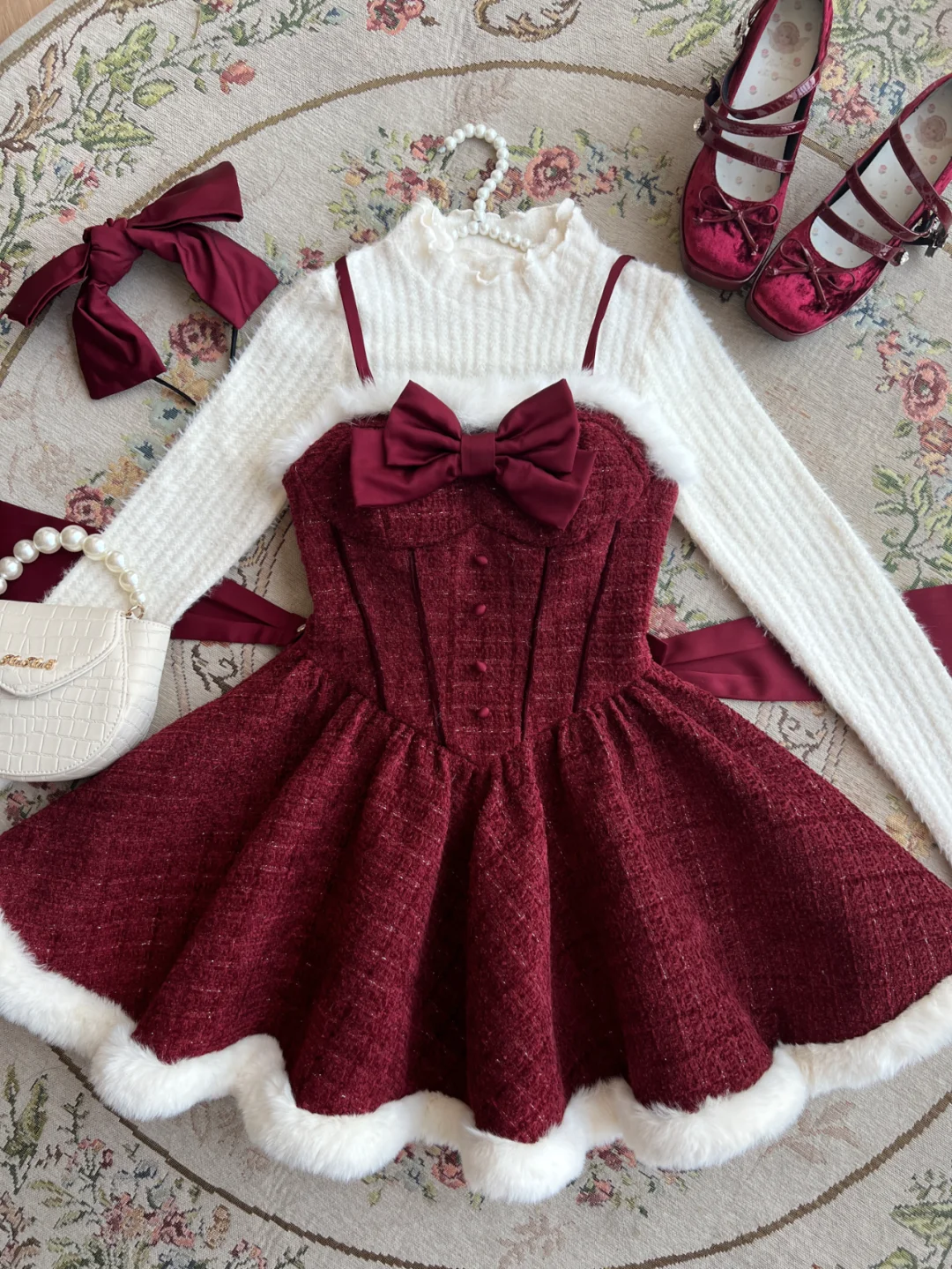 👸公主请进！圣诞战裙给公主安排上啦❤️